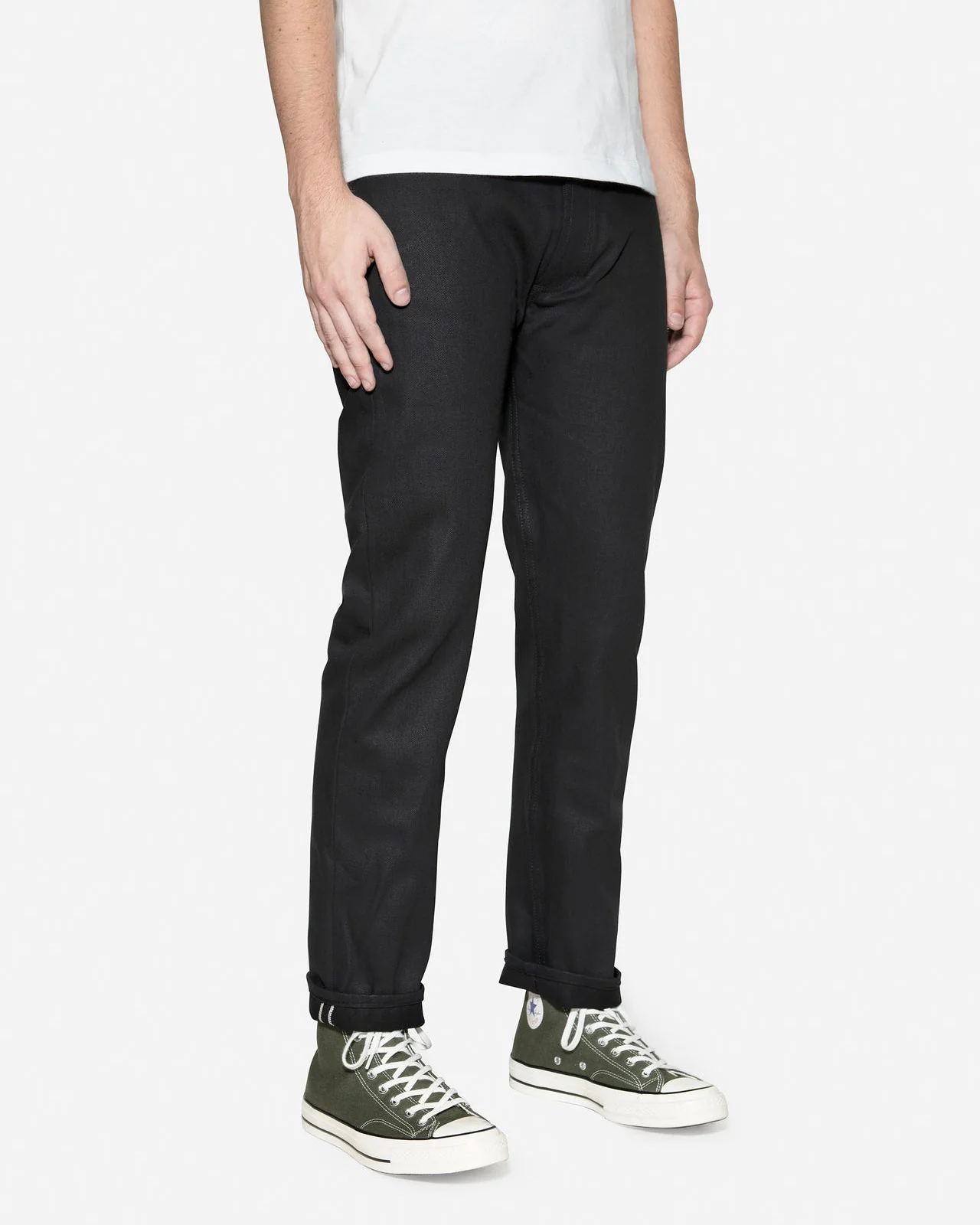 3sixteen CT-220x Classic Tapered Mens Jeans - Double Black Selvedge - Image 3