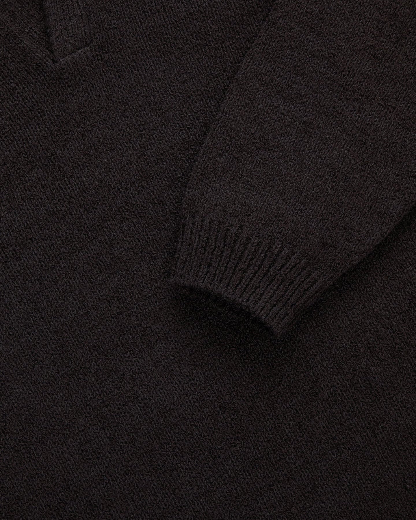 3sixteen Long Sleeve Knit Polo - Bark Boucle - Image 5