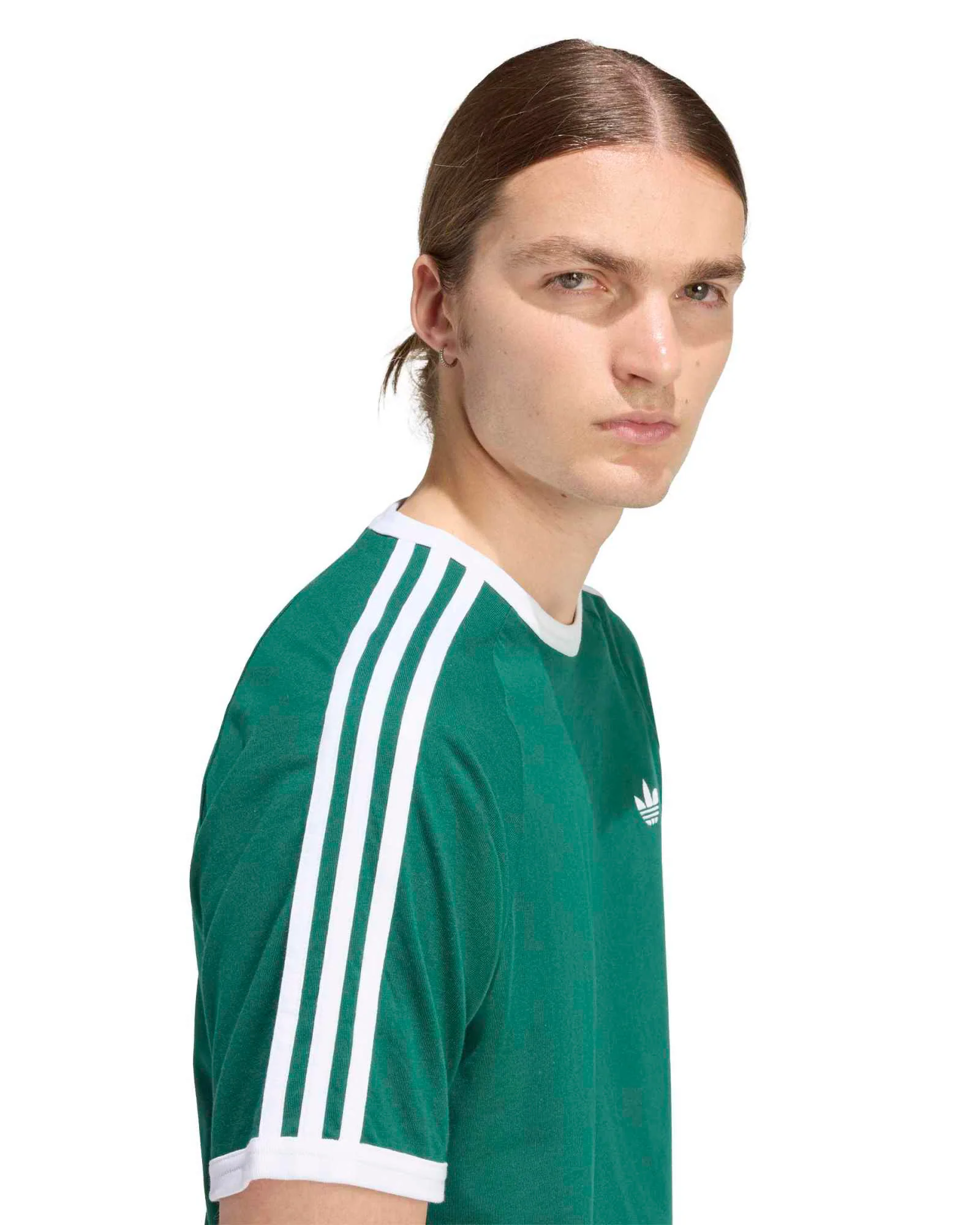 Adidas 3-Stripes Tee - Collegiate Green - Image 3