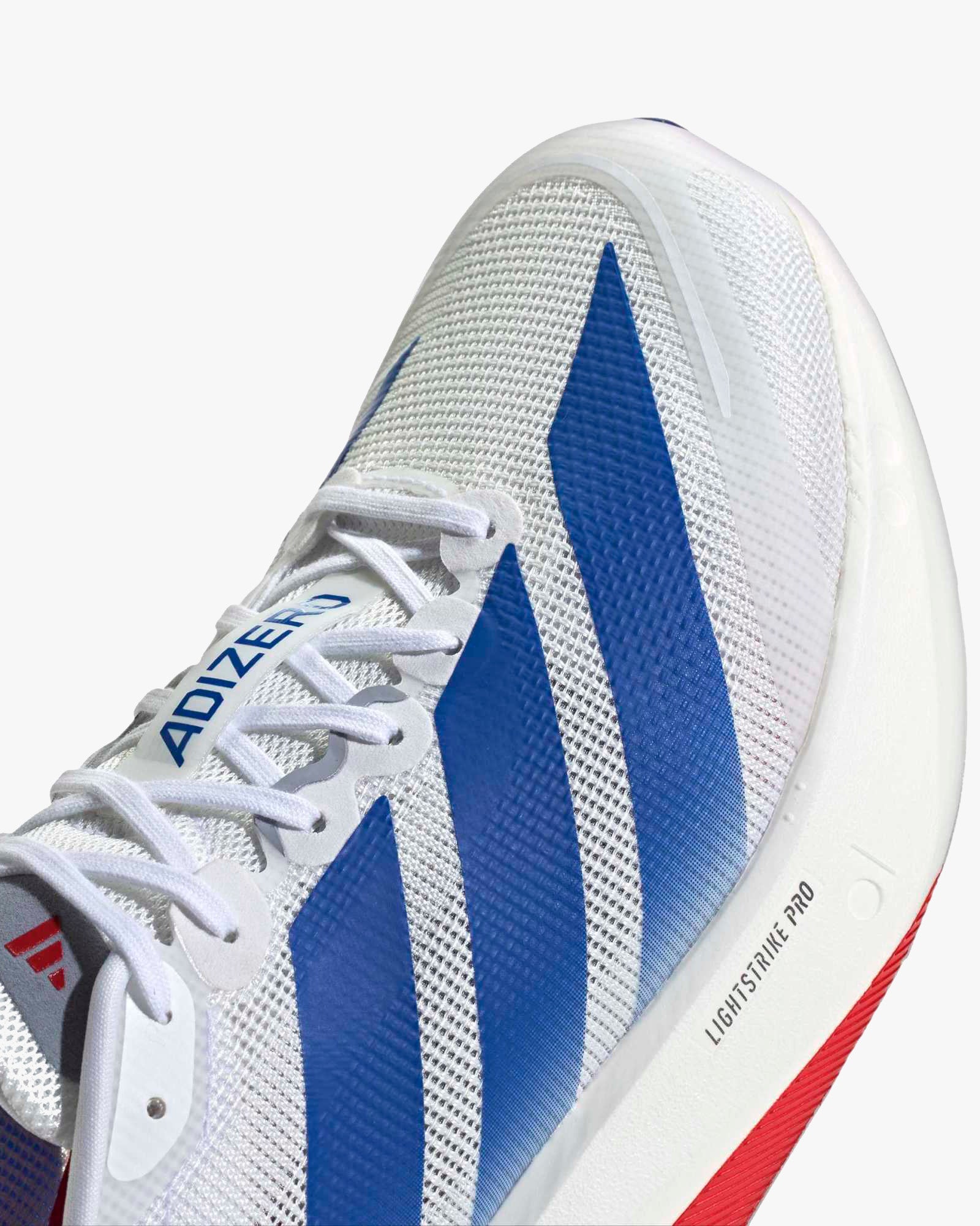 Adidas Adizero Boston 13 - White / Royal Blue / Halo Silver - Image 2