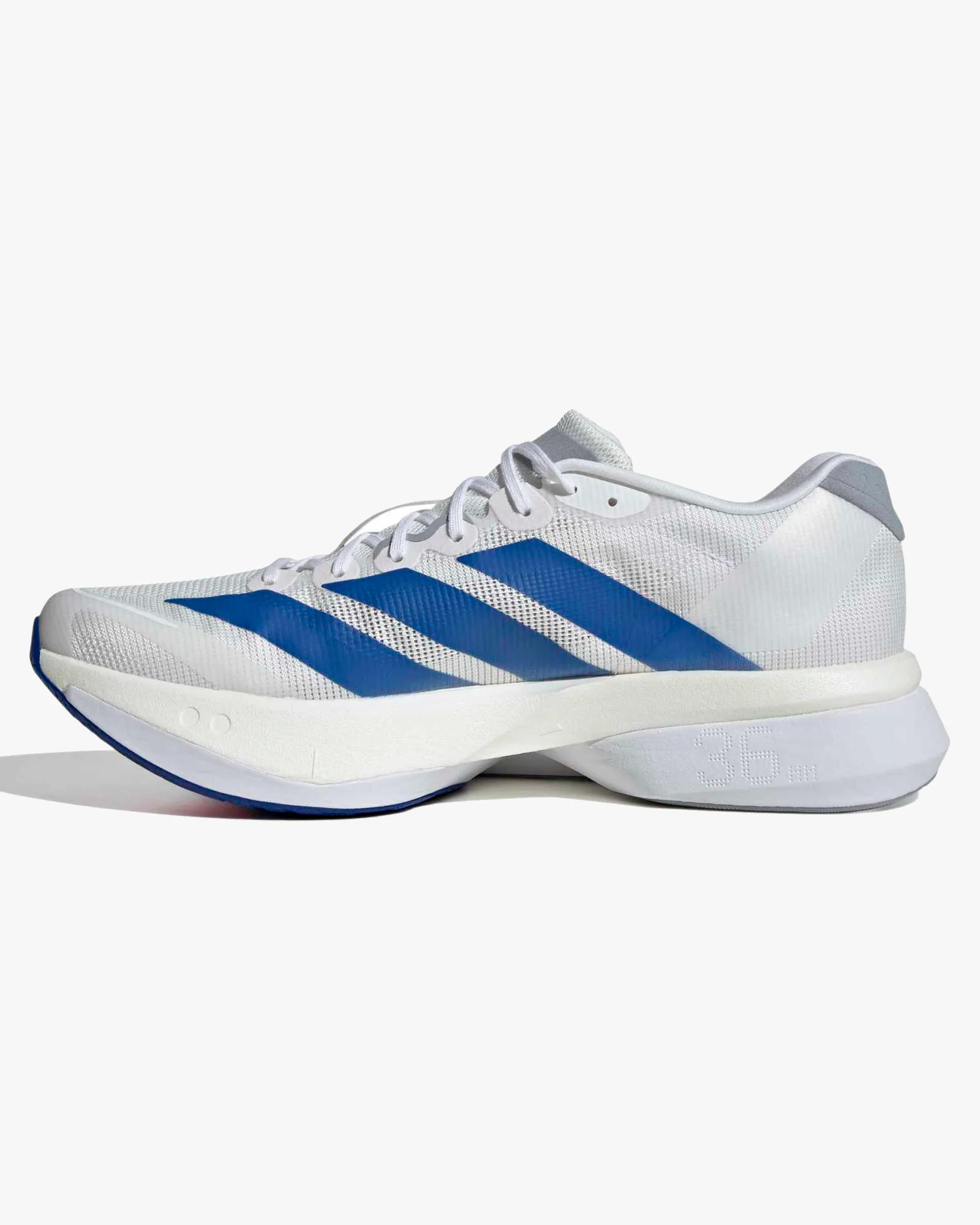 Adidas Adizero Boston 13 - White / Royal Blue / Halo Silver - Image 3