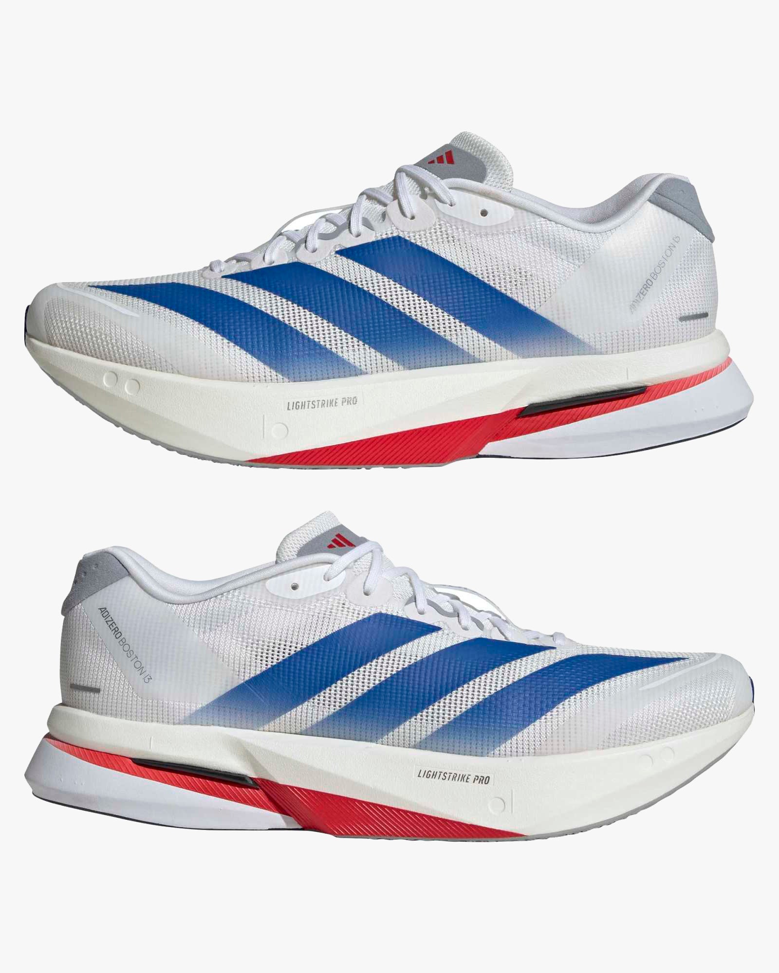 Adidas Adizero Boston 13 - White / Royal Blue / Halo Silver - Image 5