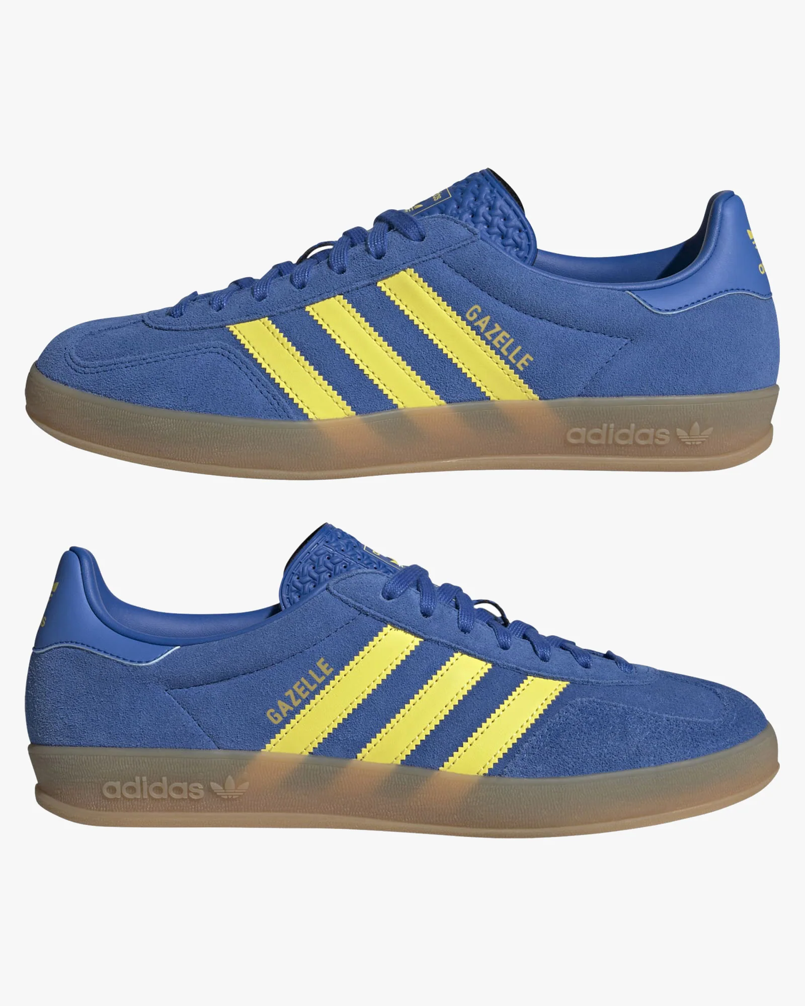 Adidas Gazelle Indoor - Blue / Pure Sulfur / Gum - Image 4