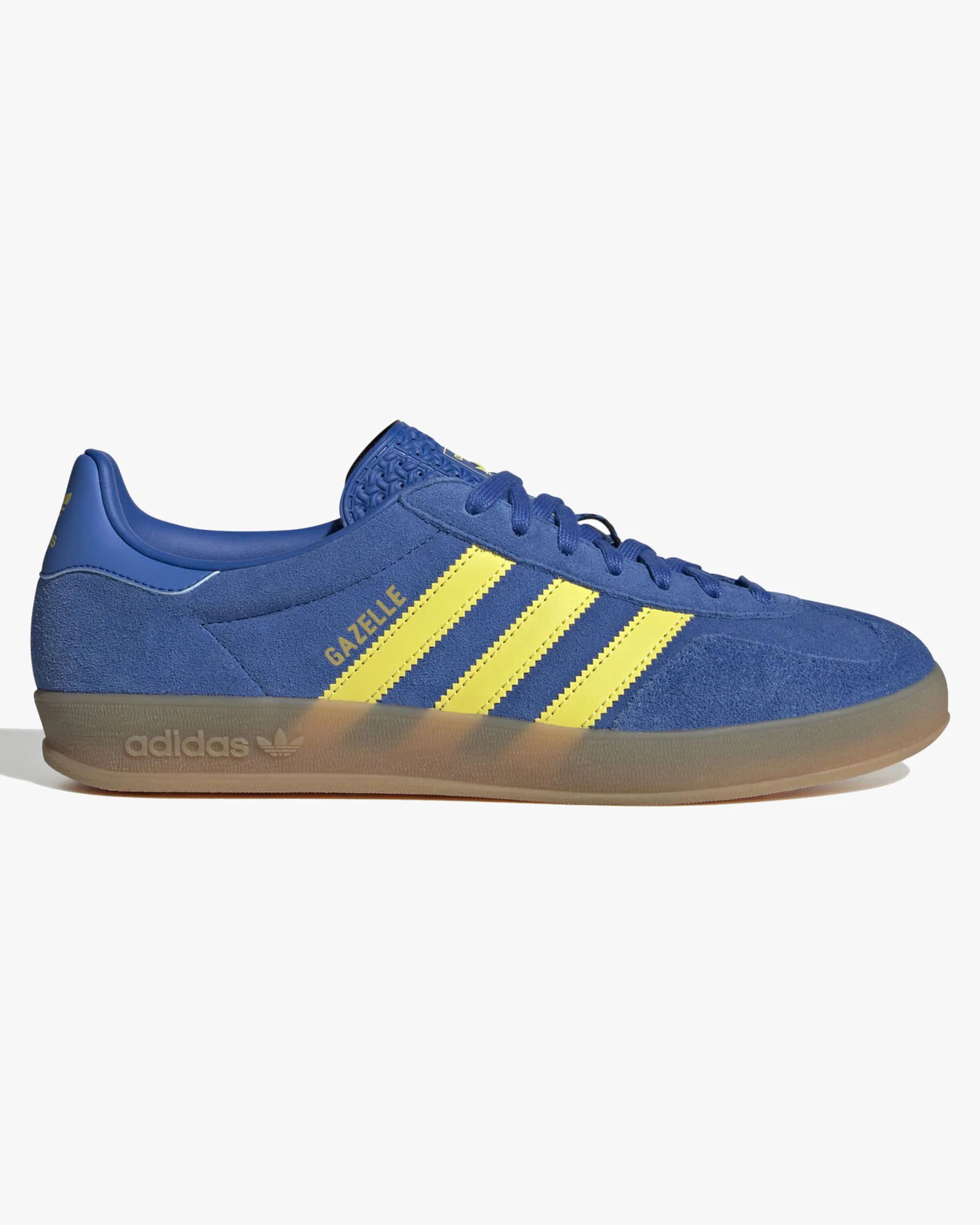Adidas Gazelle Indoor - Blue / Pure Sulfur / Gum - Image 5