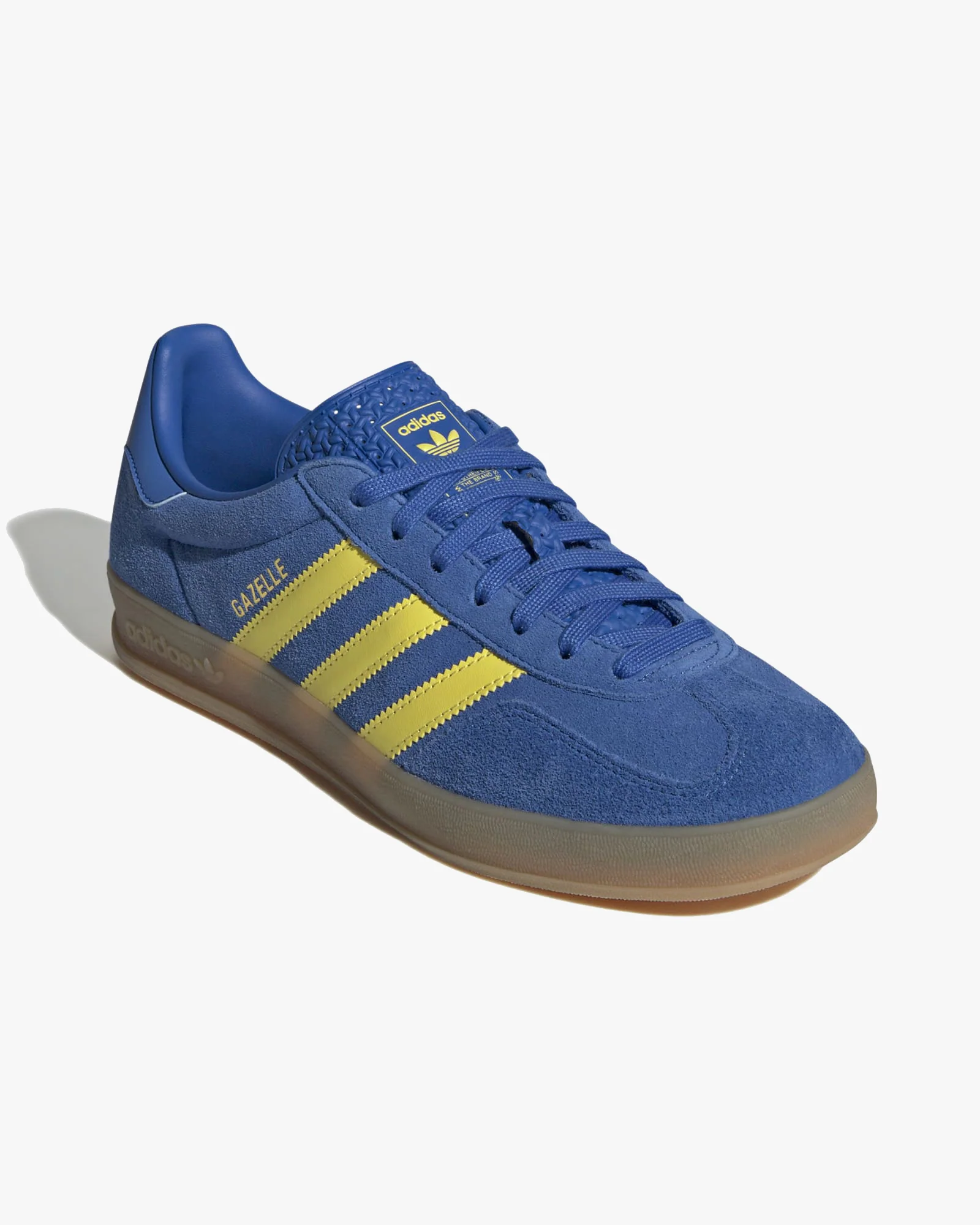 Adidas Gazelle Indoor - Blue / Pure Sulfur / Gum - Image 7