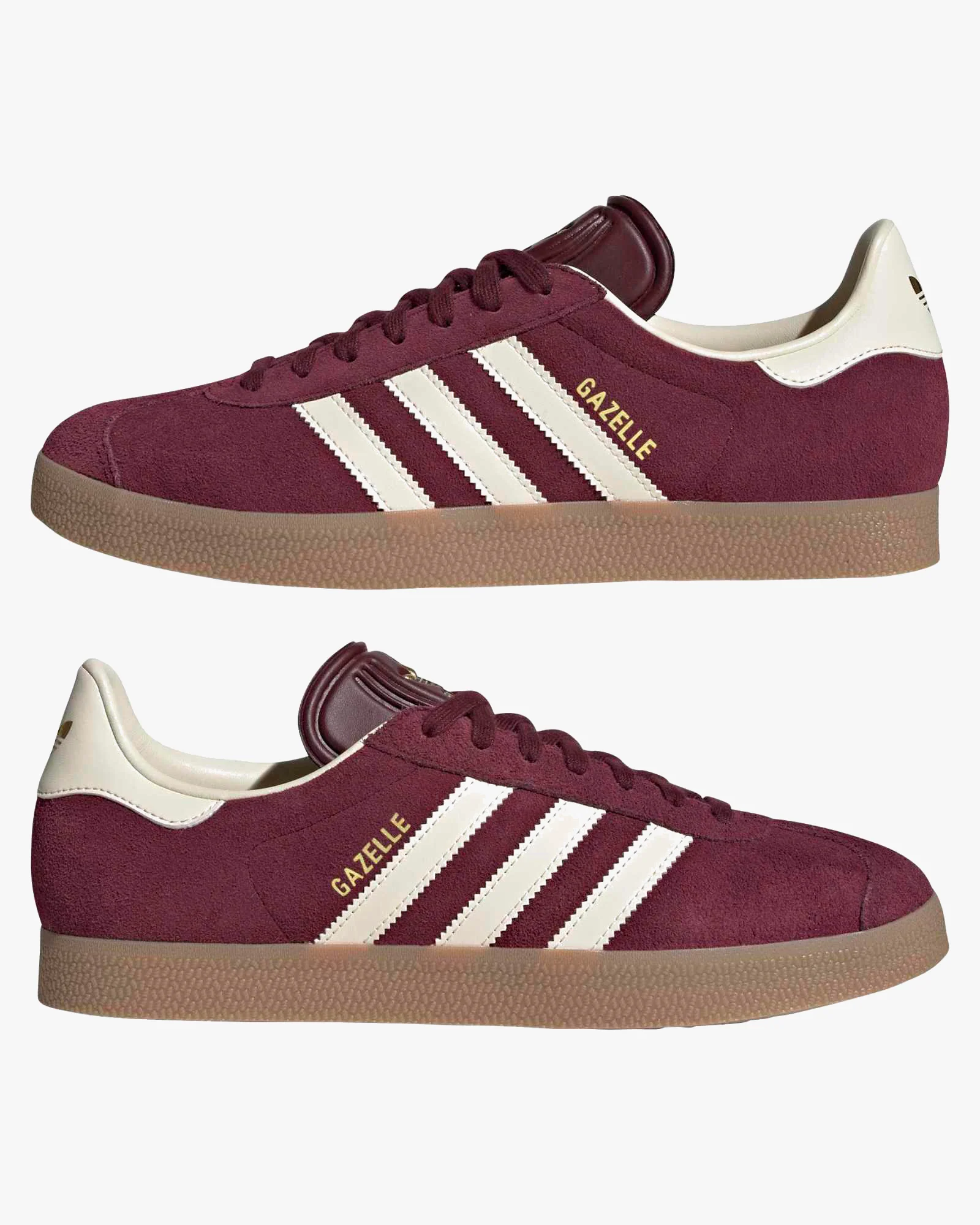 Adidas Gazelle - Maroon / Cream White / Gum - Image 5