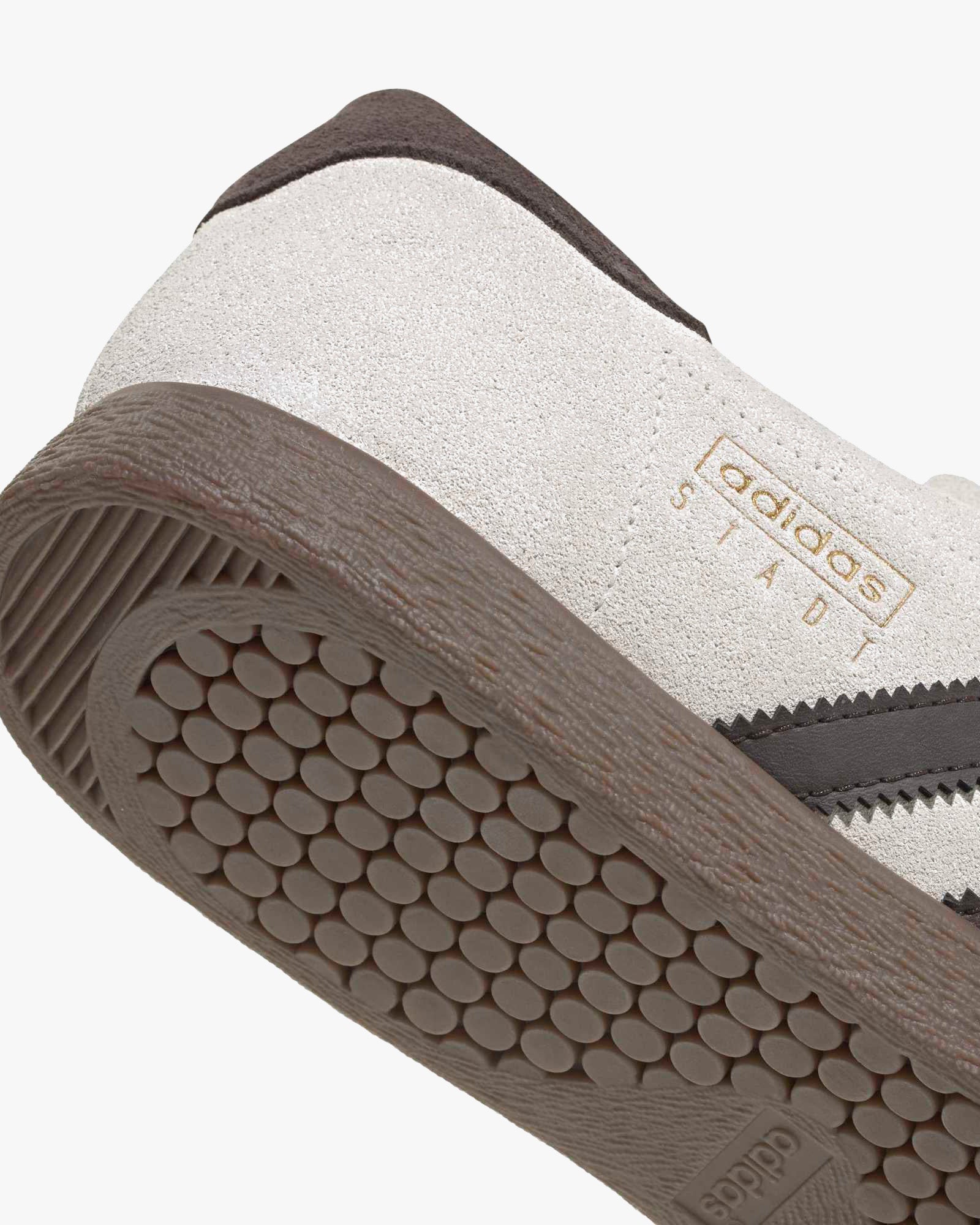 Adidas Stadt - Cloud White / Dark Brown / Gum - Image 2