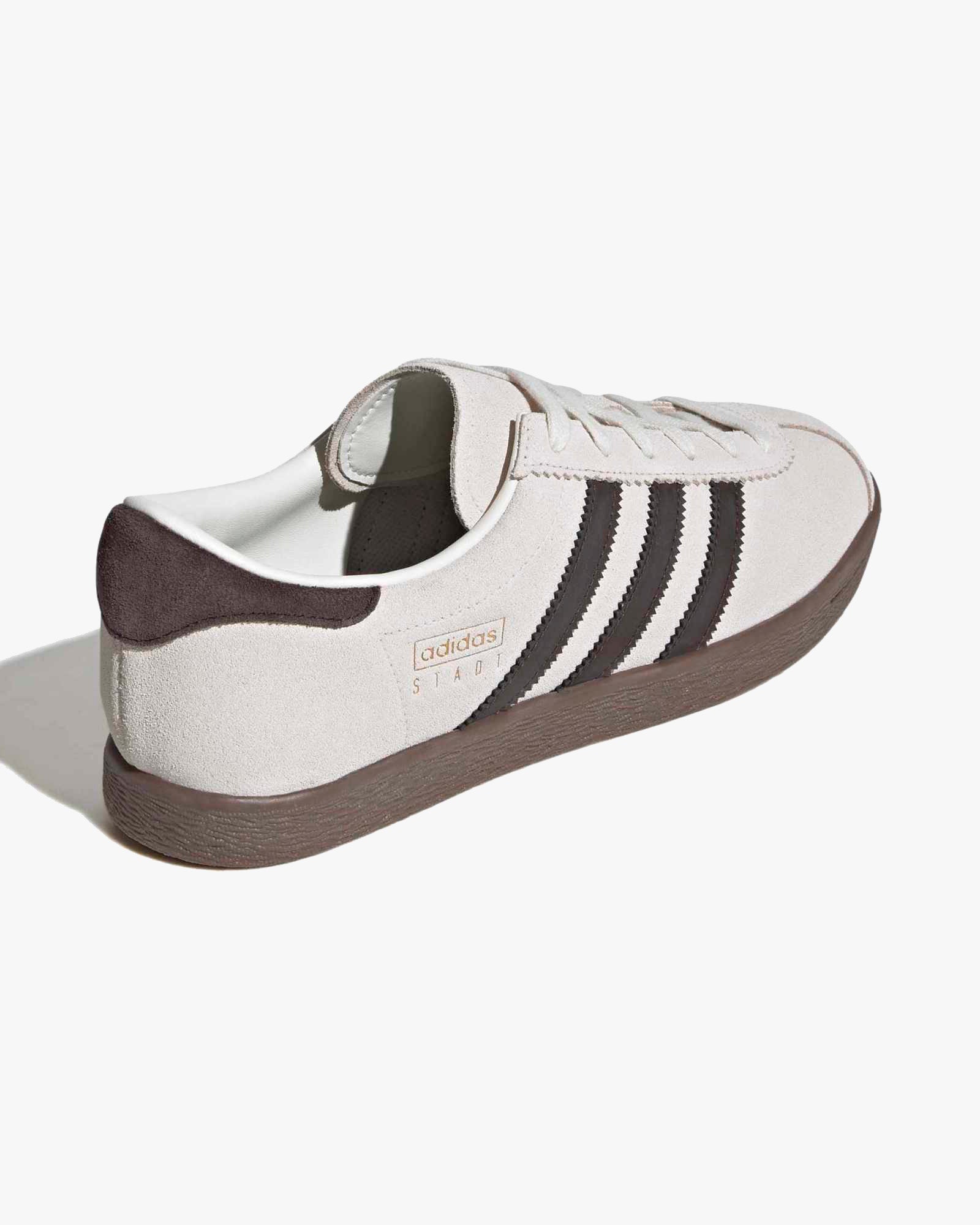 Adidas Stadt - Cloud White / Dark Brown / Gum - Image 7