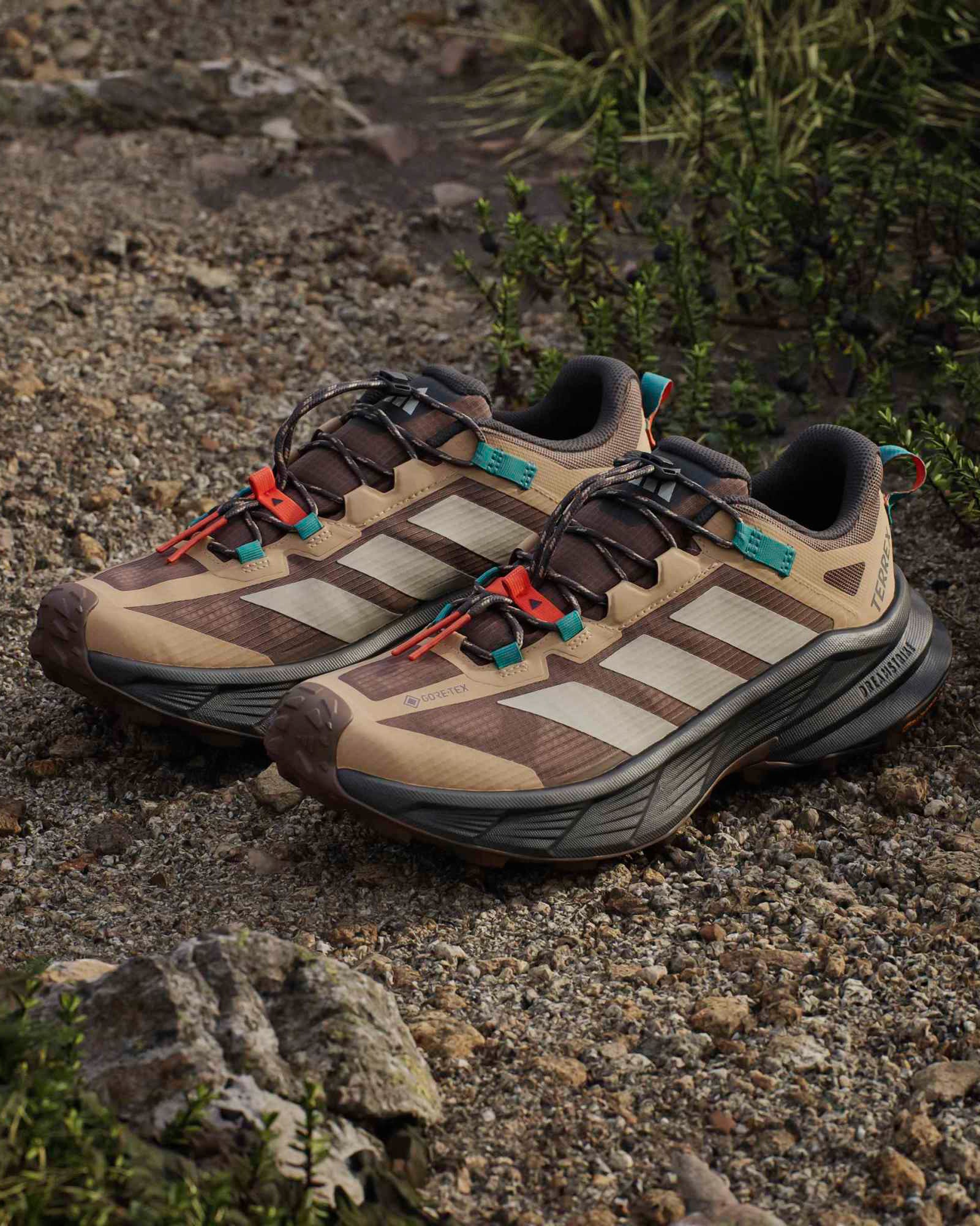 Adidas Terrex Freehiker SL GORE-TEX - Earth Strata / Beige / Pure Teal - Image 4
