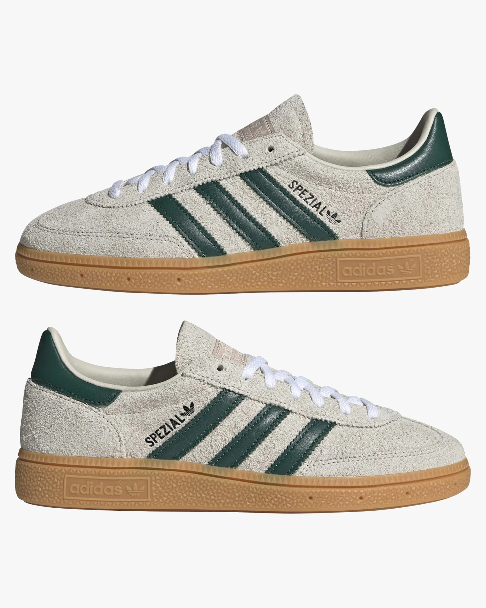 Adidas Womens Handball Spezial - Alumina / Collegiate Green / Gum - Image 3