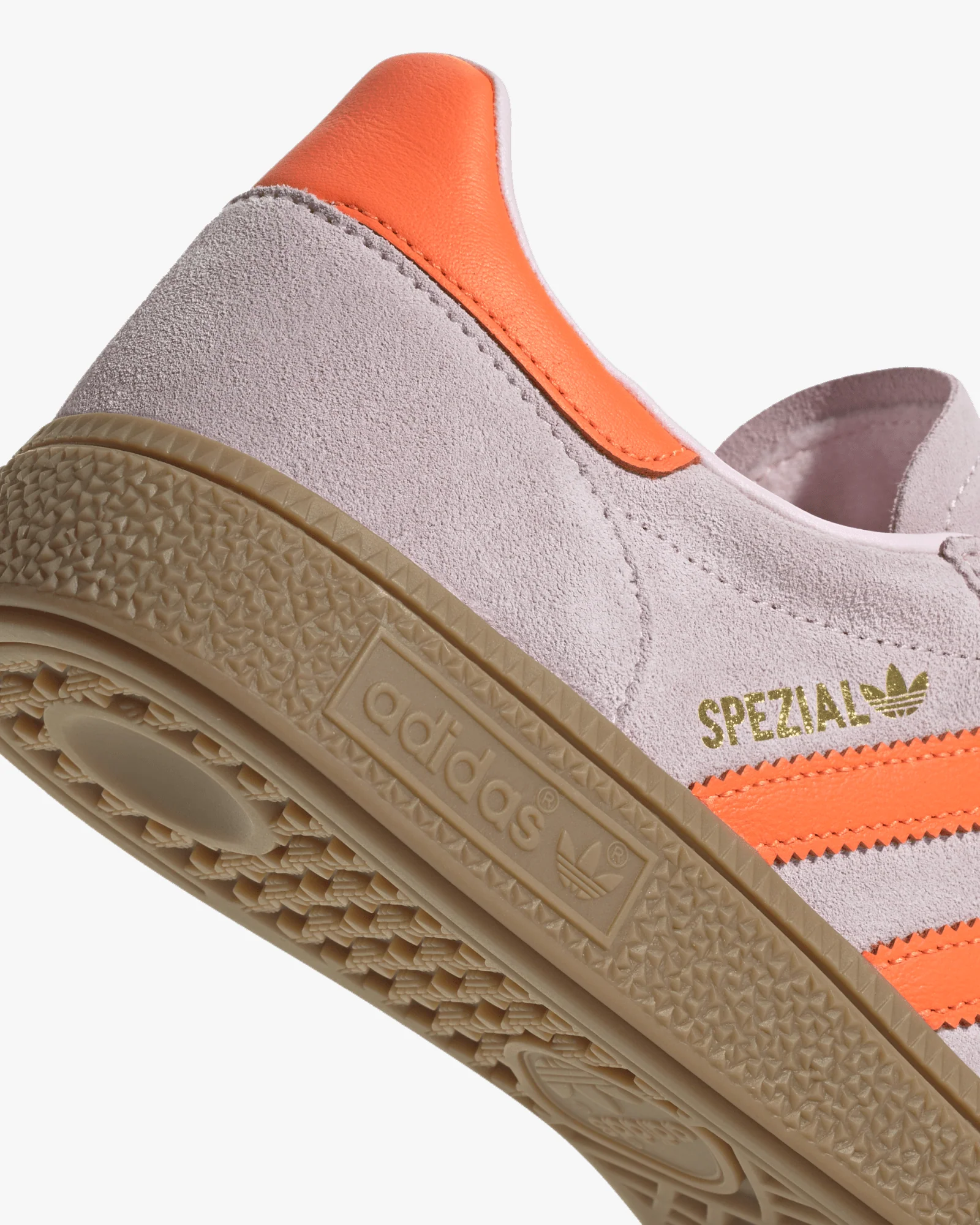 Adidas Womens Handball Spezial - Clear Pink / Solar Orange / Gum - Image 3