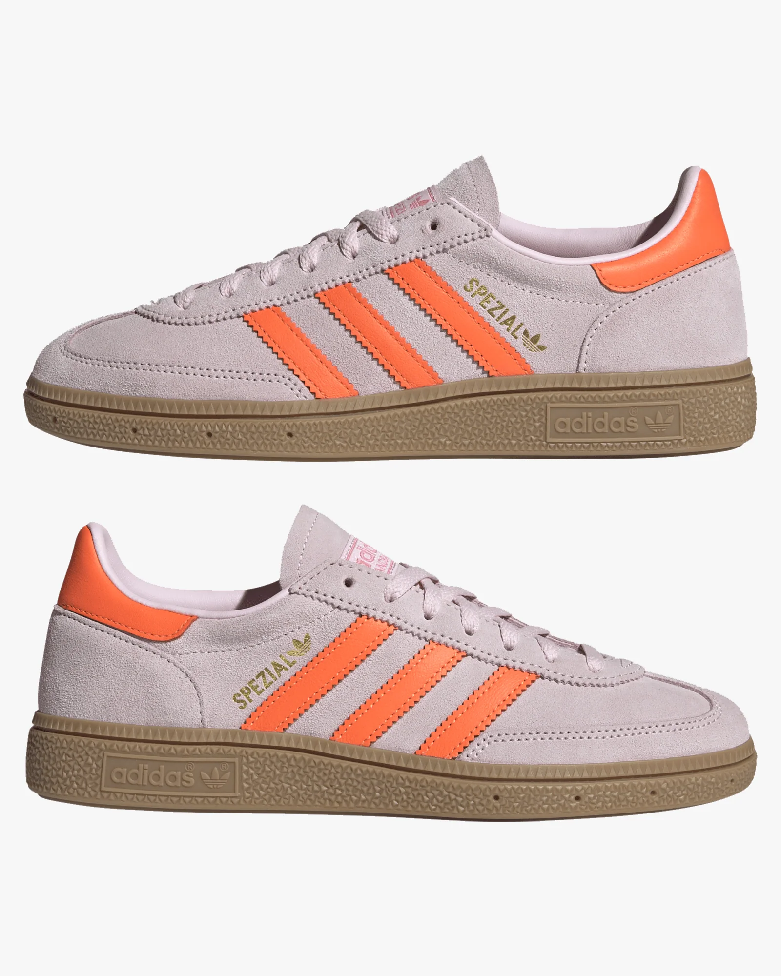 Adidas Womens Handball Spezial - Clear Pink / Solar Orange / Gum - Image 5