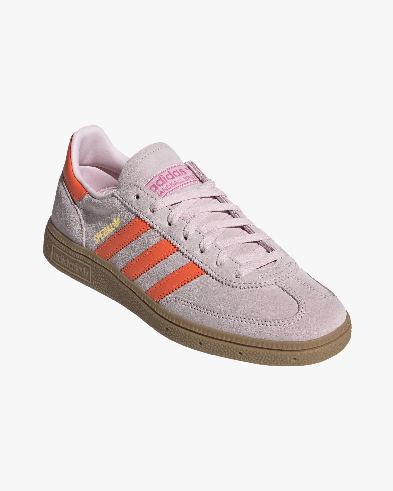 Adidas Womens Handball Spezial - Clear Pink / Solar Orange / Gum - Image 8