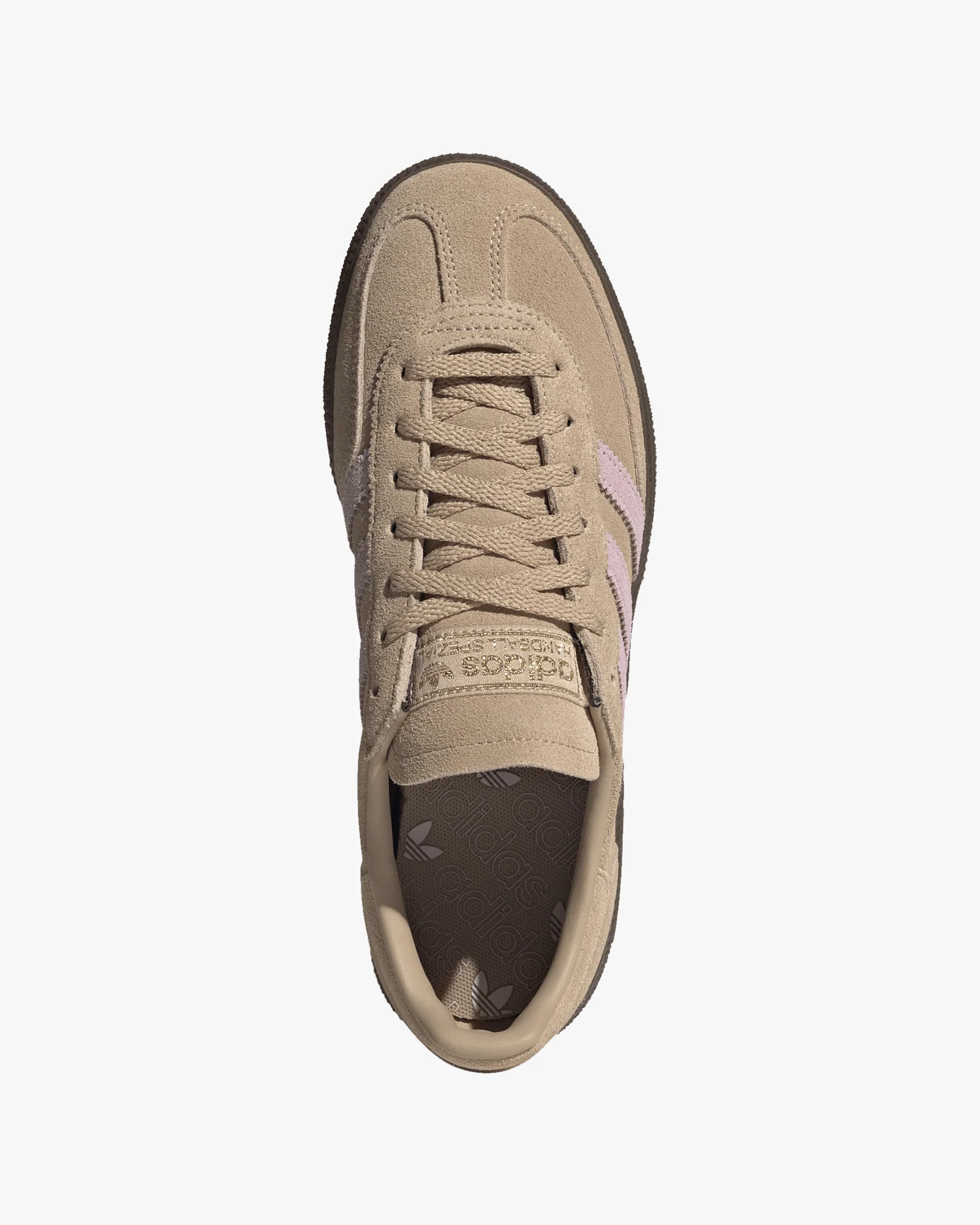 Adidas Womens Handball Spezial - Warm Sandstone / Clear Pink / Gum - Image 2