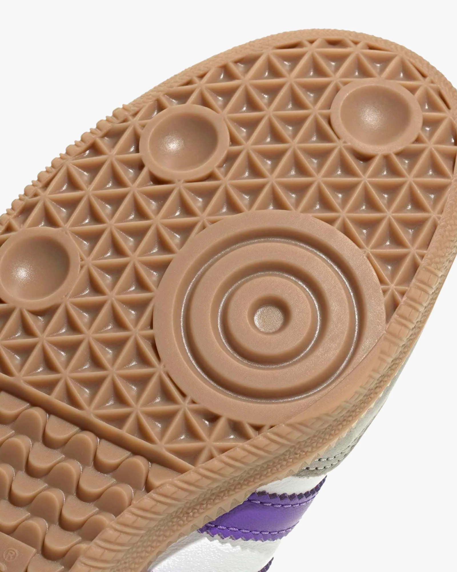 Adidas Womens Samba OG - Cloud White / Purple Rush / Grey One - Image 10