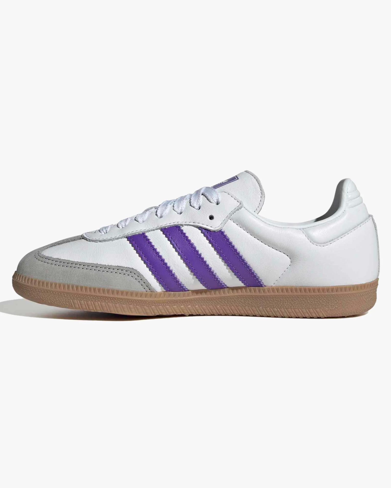 Adidas Womens Samba OG - Cloud White / Purple Rush / Grey One - Image 3