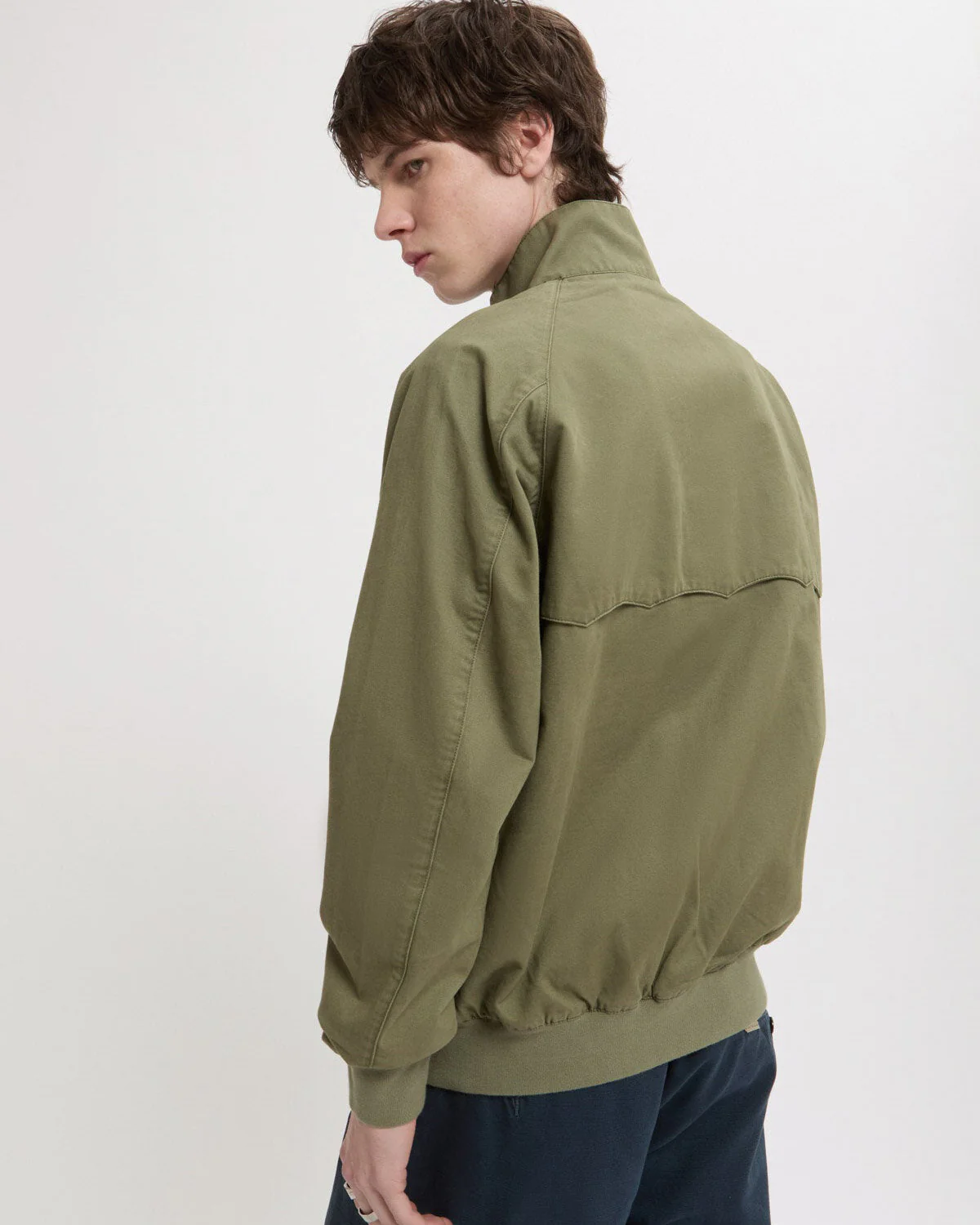 Baracuta G9 Twill Harrington Jacket - Lichen Green - Image 4