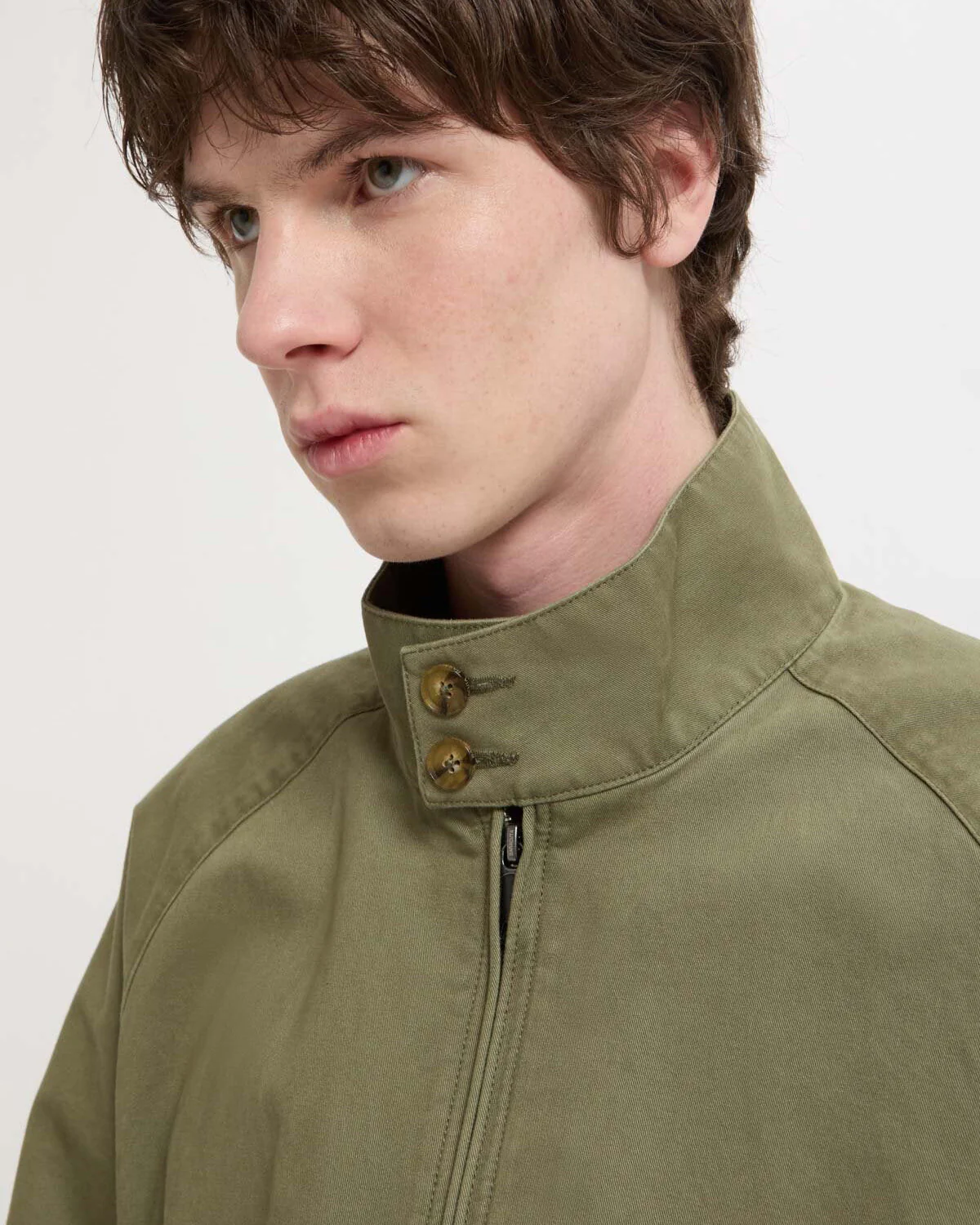 Baracuta G9 Twill Harrington Jacket - Lichen Green - Image 5