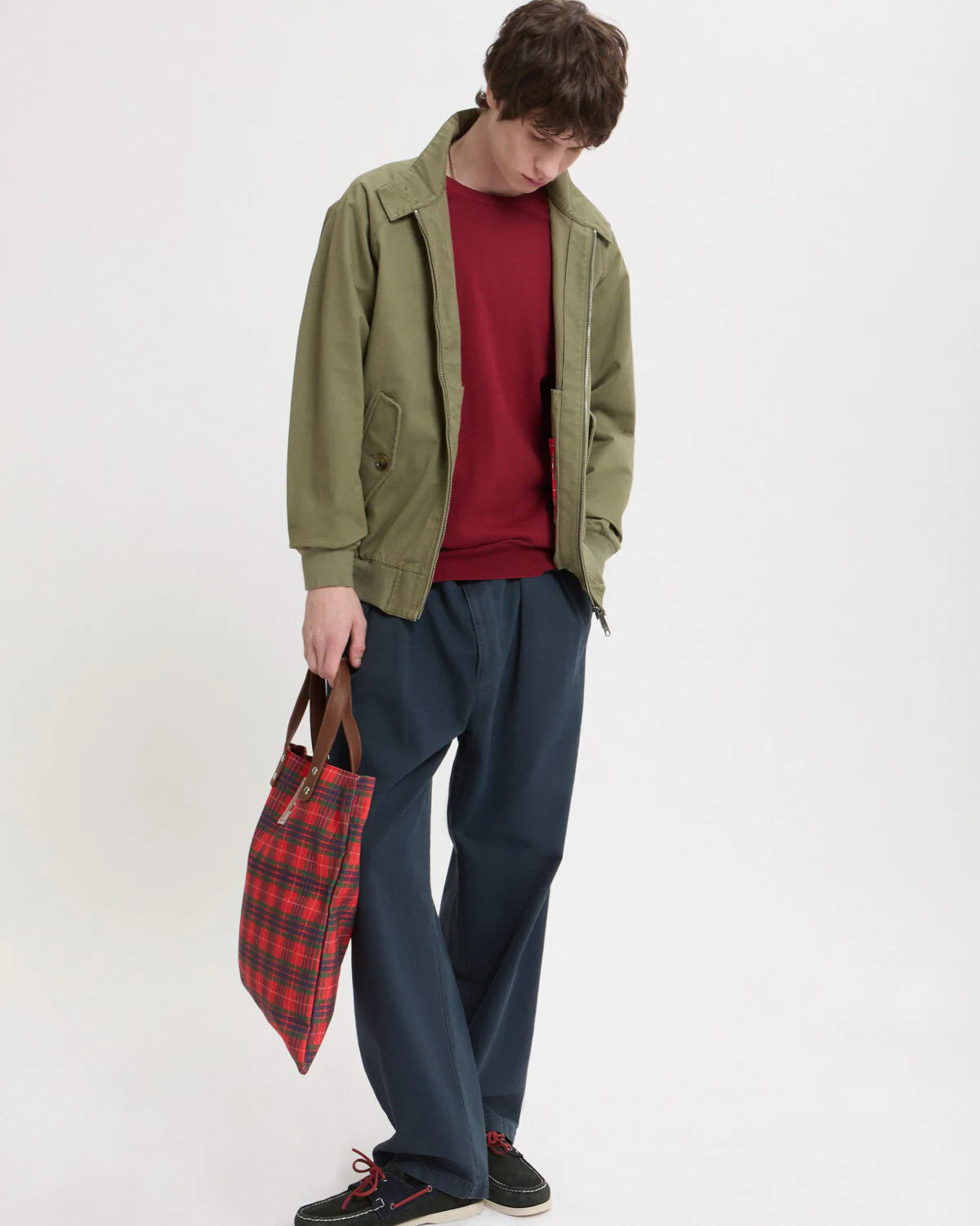 Baracuta G9 Twill Harrington Jacket - Lichen Green - Image 7