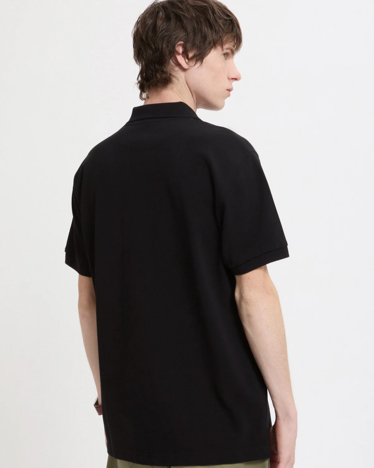 Baracuta Tartan Placket Polo Shirt - Black - Image 5