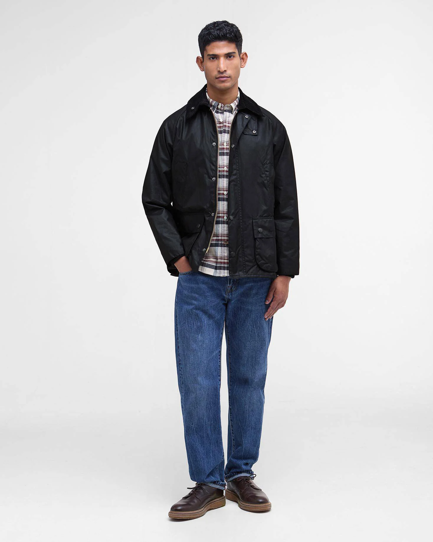 Barbour Heritage BedaleĀ® Waxed Jacket - Black - Image 6