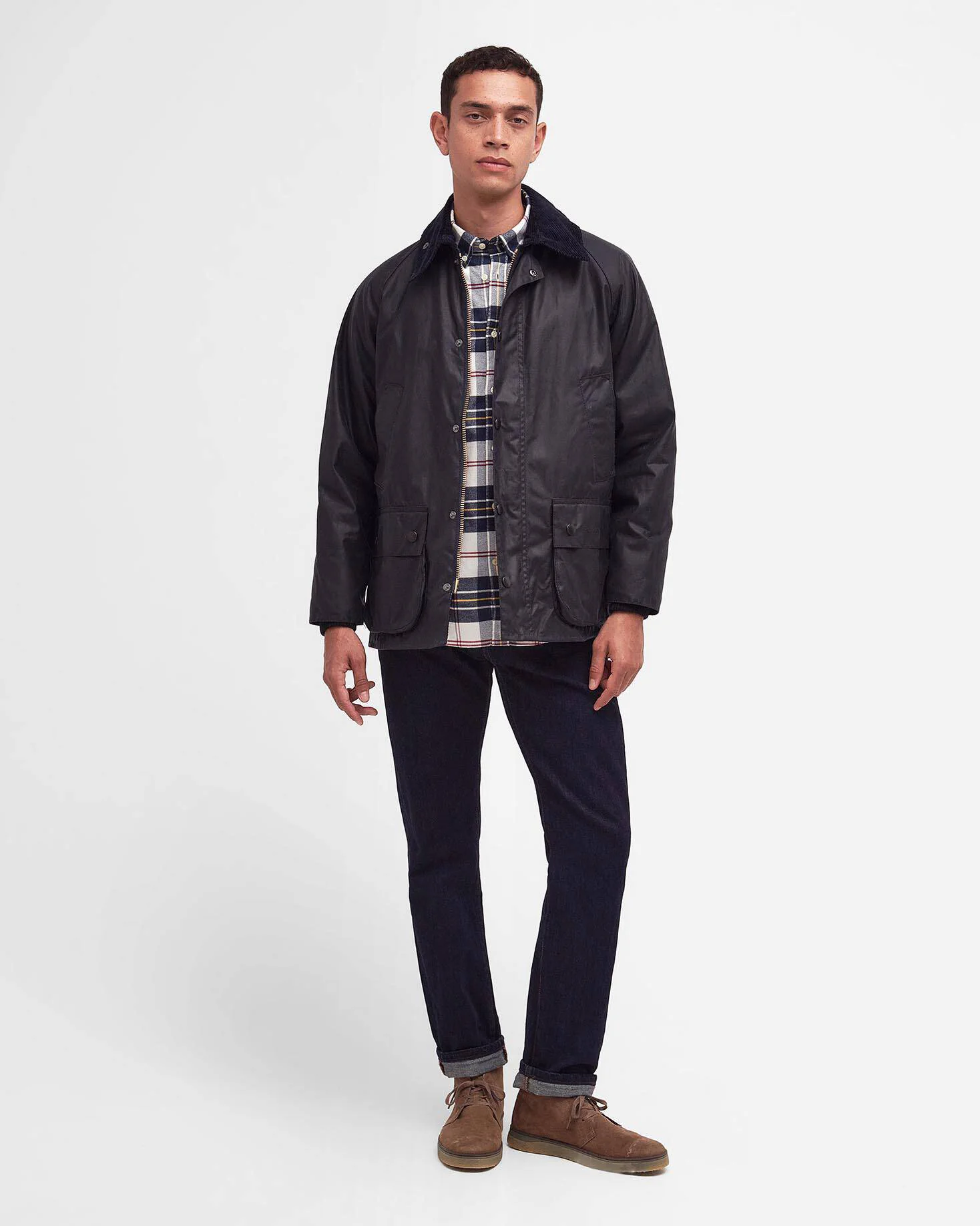 Barbour Heritage Bedale® Waxed Jacket - Navy - Image 5
