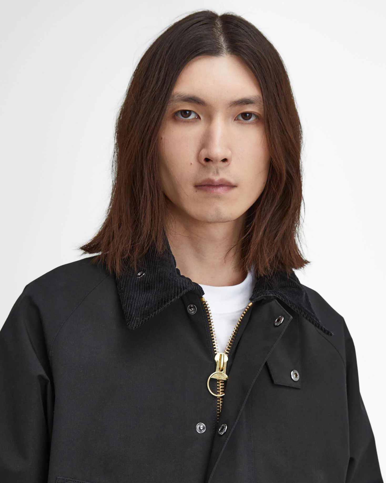 Barbour Heritage Classic Bedale Showerproof Jacket - Black - Image 4