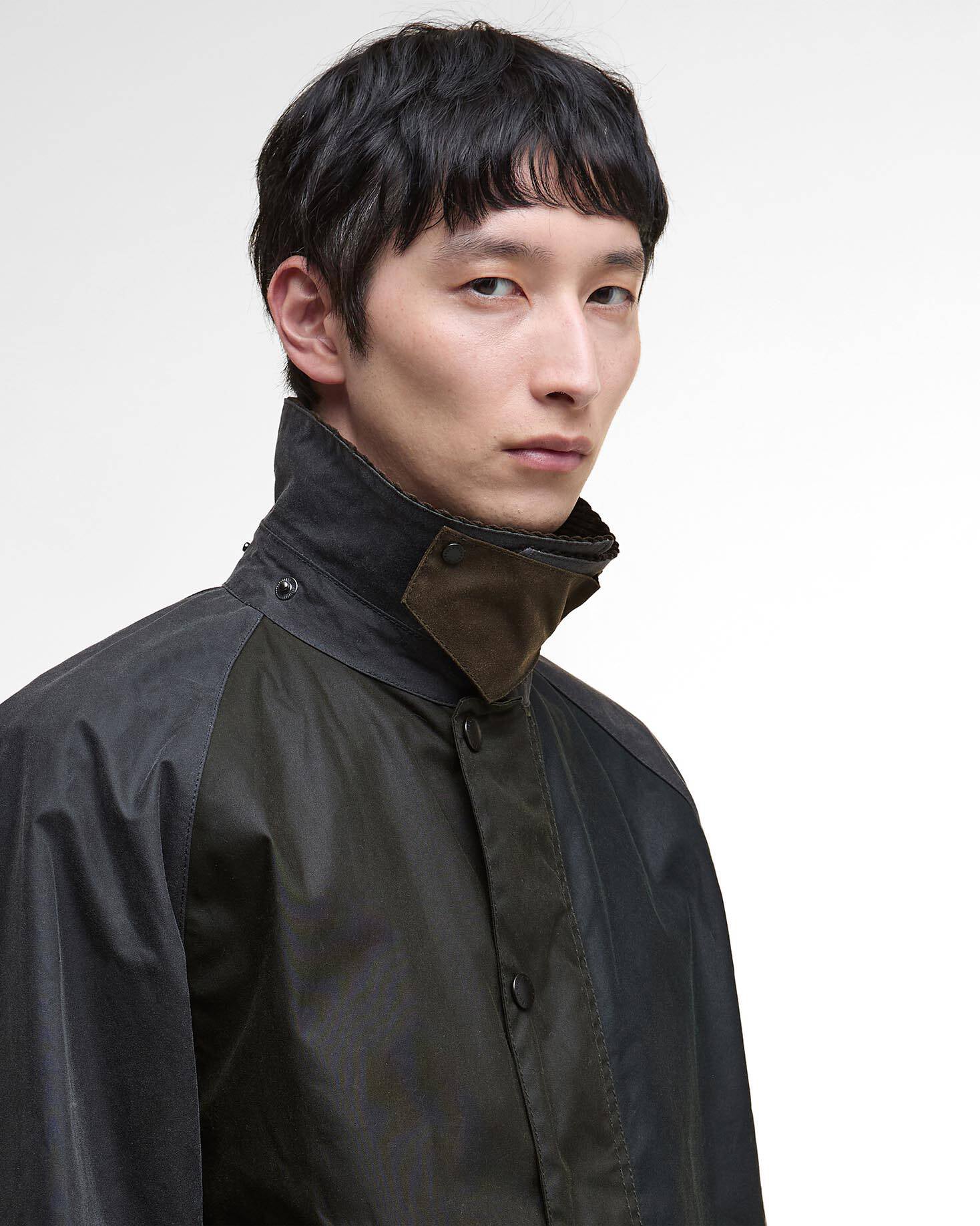 Barbour Heritage Patchwork Transport Waxed Jacket - Sage Multi - Image 2