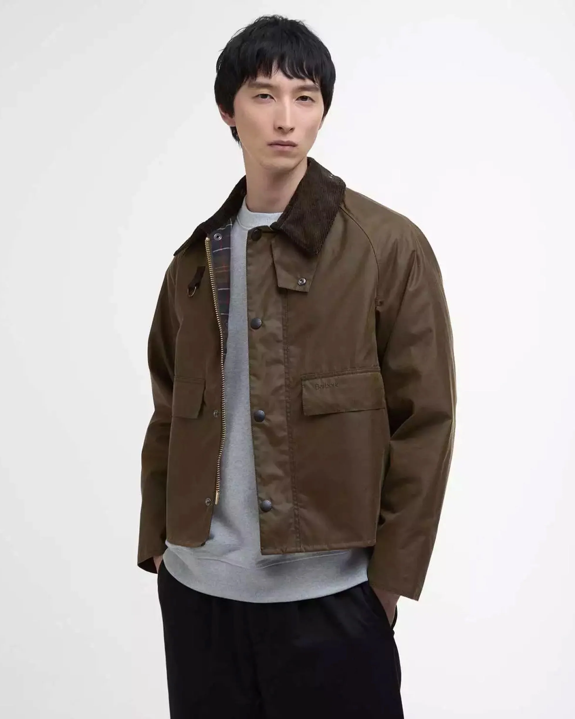 Barbour Heritage Spey Slim Waxed Jacket - Beech
