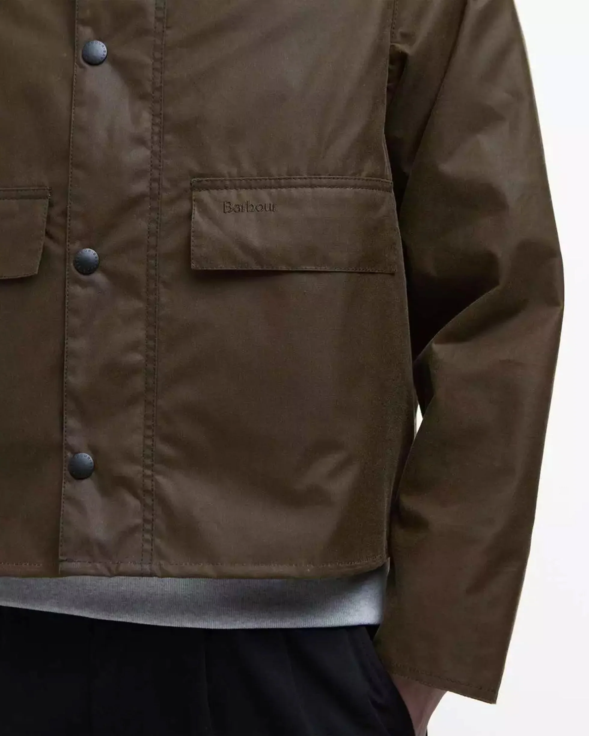 Barbour Heritage Spey Slim Waxed Jacket - Beech - Image 5