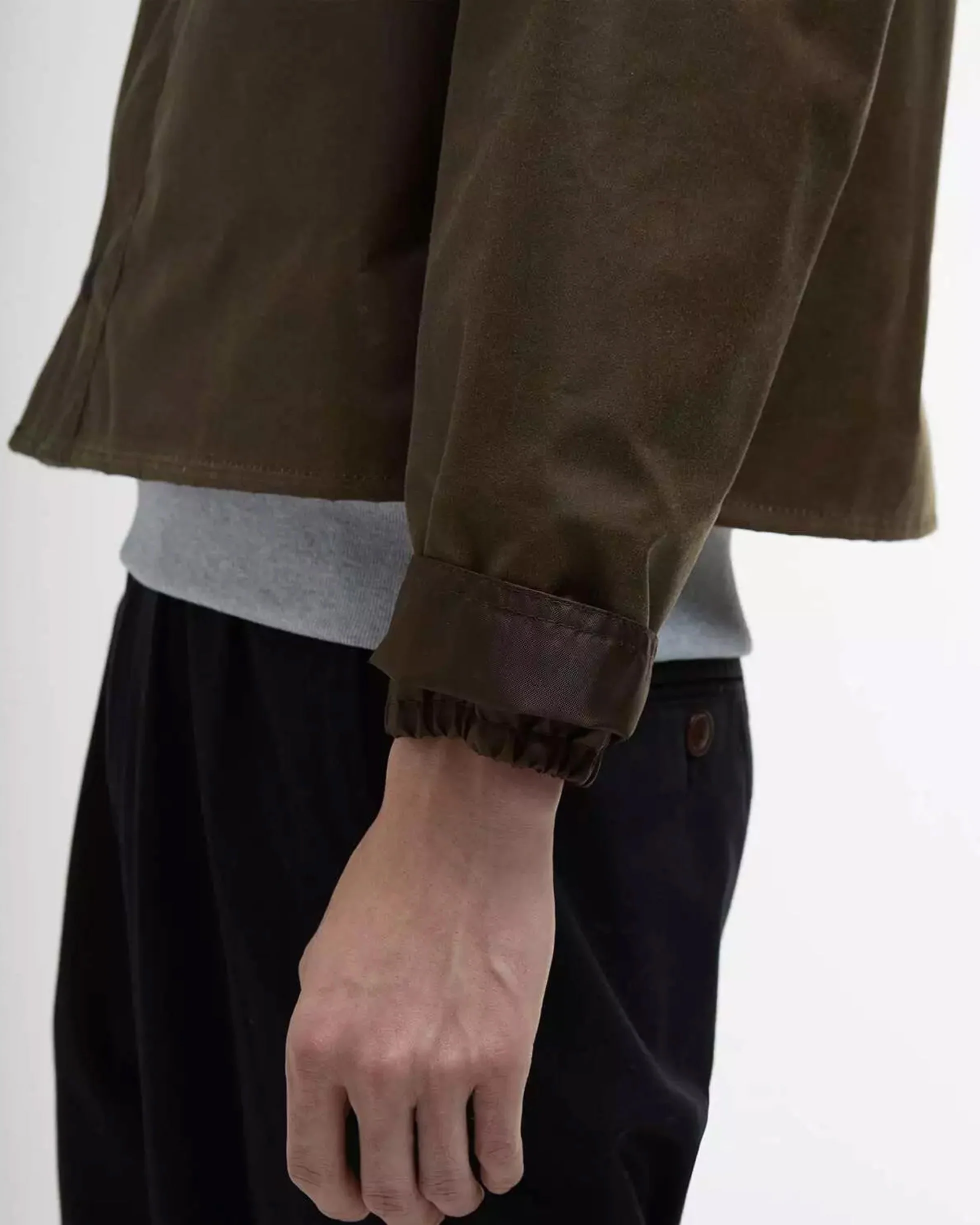 Barbour Heritage Spey Slim Waxed Jacket - Beech - Image 6