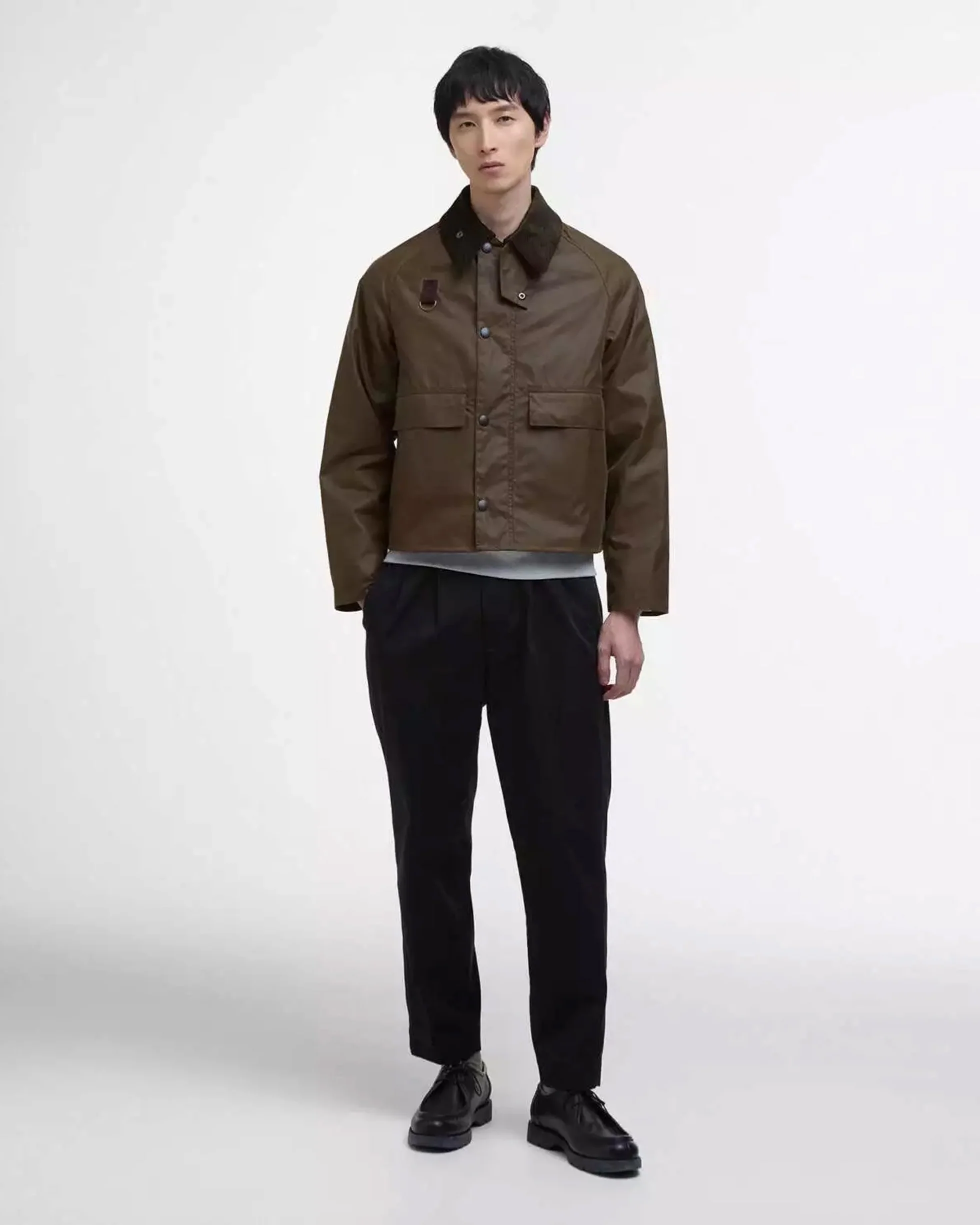 Barbour Heritage Spey Slim Waxed Jacket - Beech - Image 7