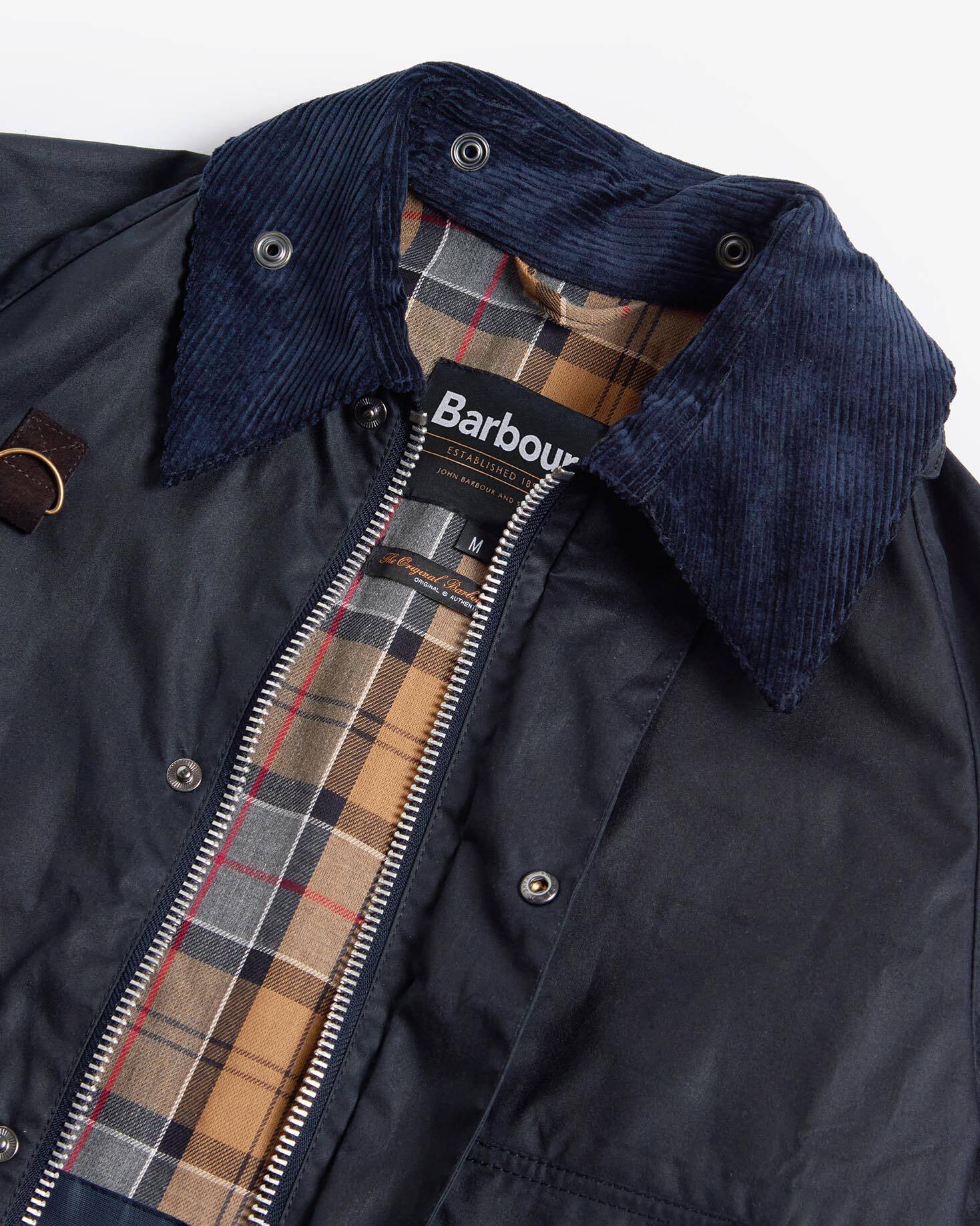 Barbour Heritage Spey Slim Waxed Jacket - Navy - Image 10