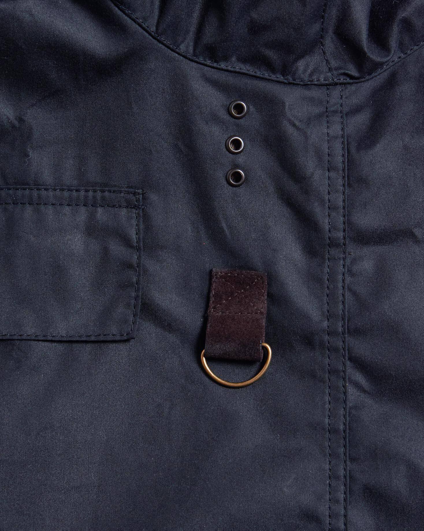 Barbour Heritage Spey Slim Waxed Jacket - Navy - Image 8