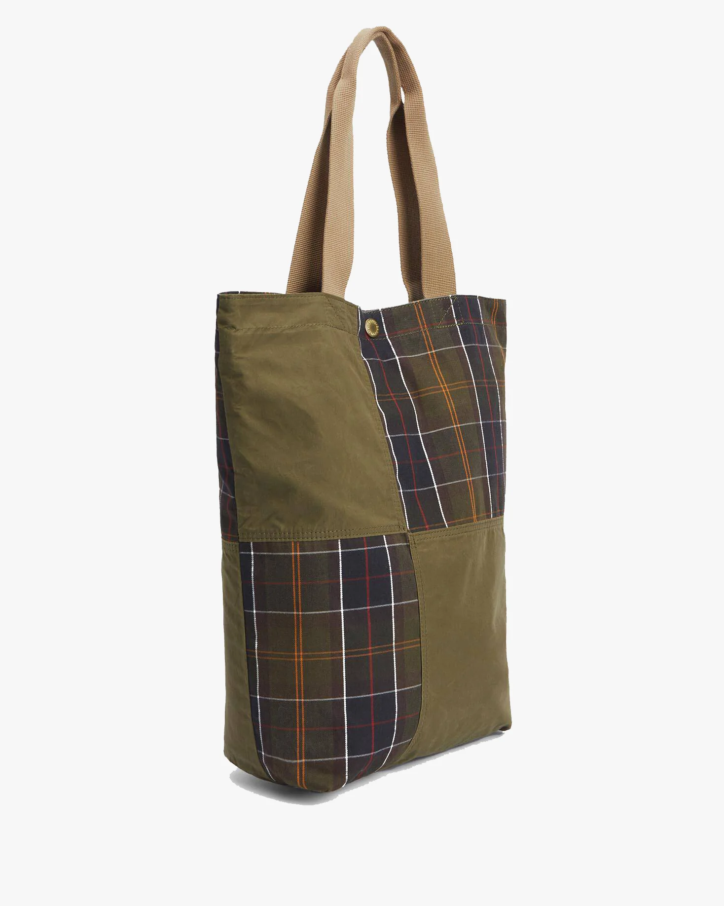 Barbour Heritage Transport Patchwork Tote Bag - Dusky Green - Image 3