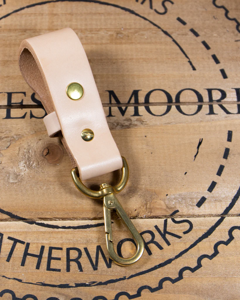 Barnes and Moore Yardman II Leather Key Fob - Natural - Image 3