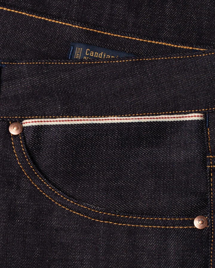 Benzak Denim Developers B-03 Regular Tapered Mens Jeans - 13oz Brown Cotton Selvedge - Image 4
