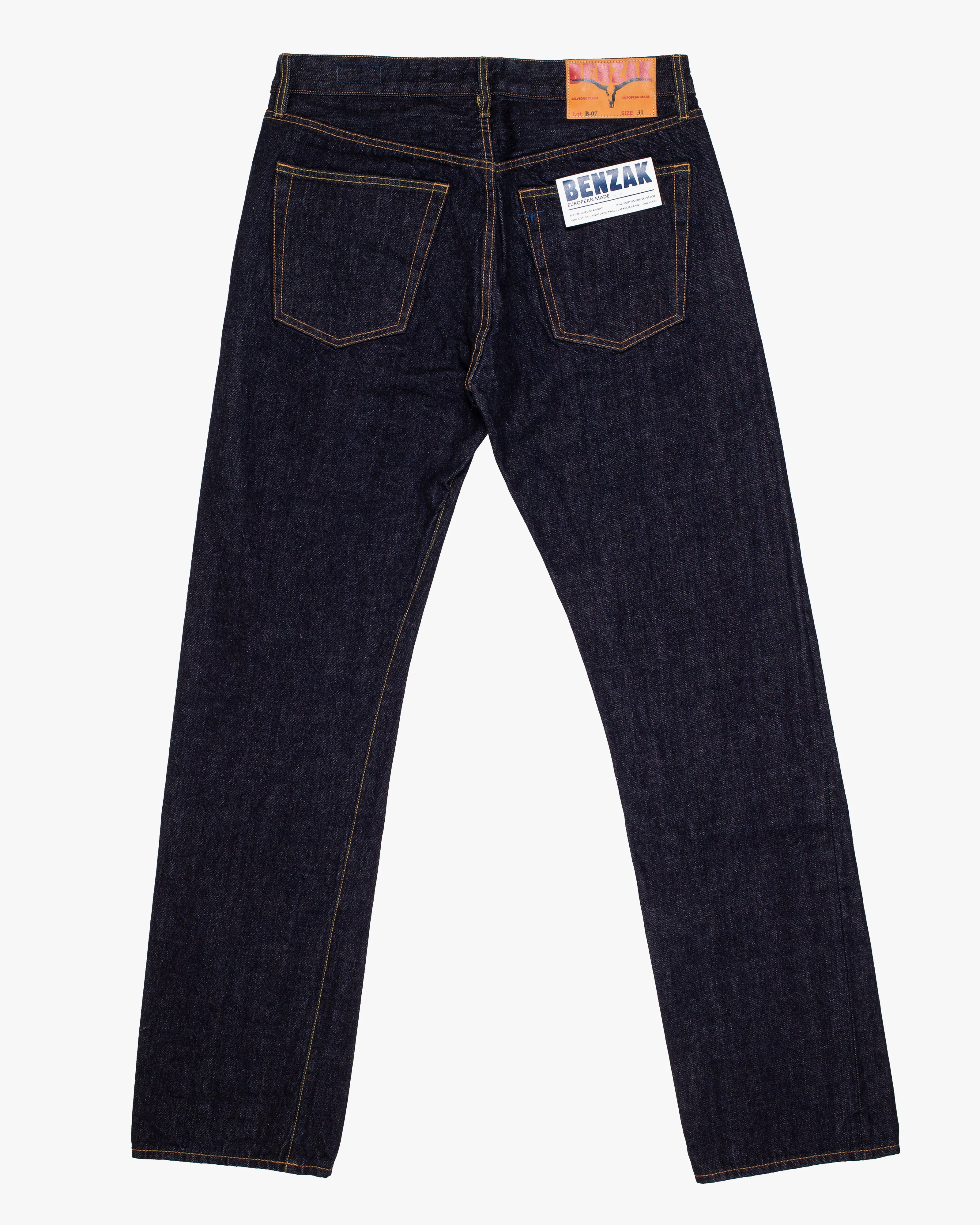 Benzak Denim Developers B-07 Relaxed Straight Mens Jeans - 14oz Forties Era Selvedge - Image 13