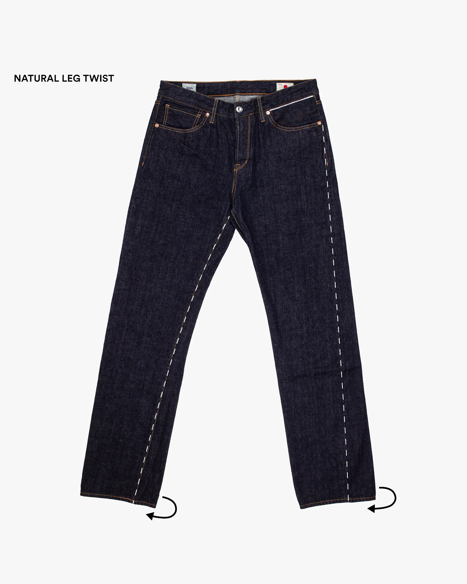 Benzak Denim Developers B-07 Relaxed Straight Mens Jeans - 14oz Forties Era Selvedge - Image 14