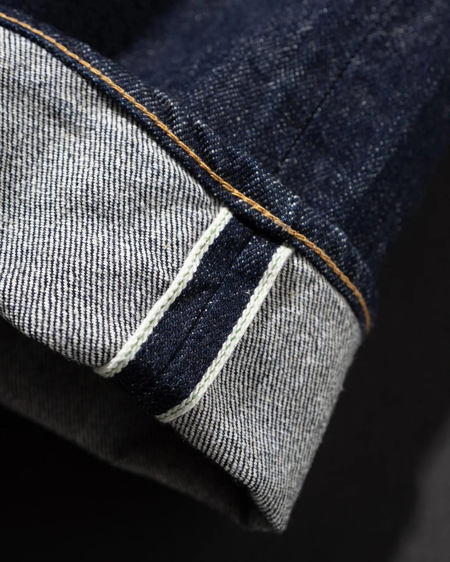 Big John Green Label M1011RC Wild Duck Yoshi Denim Wide Straight Selvedge Jeans - Indigo Onewash - Image 4