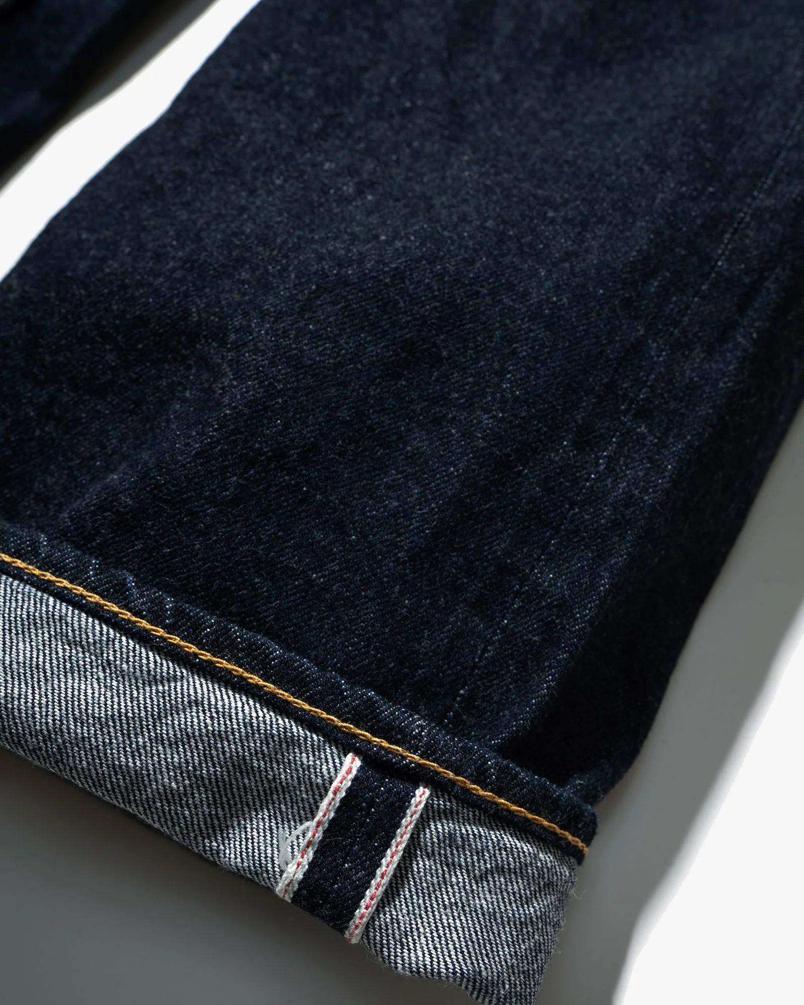 Big John M102SL Vintage 60's Classic Straight Selvedge Mens Jeans - Indigo Long Wash - Image 3