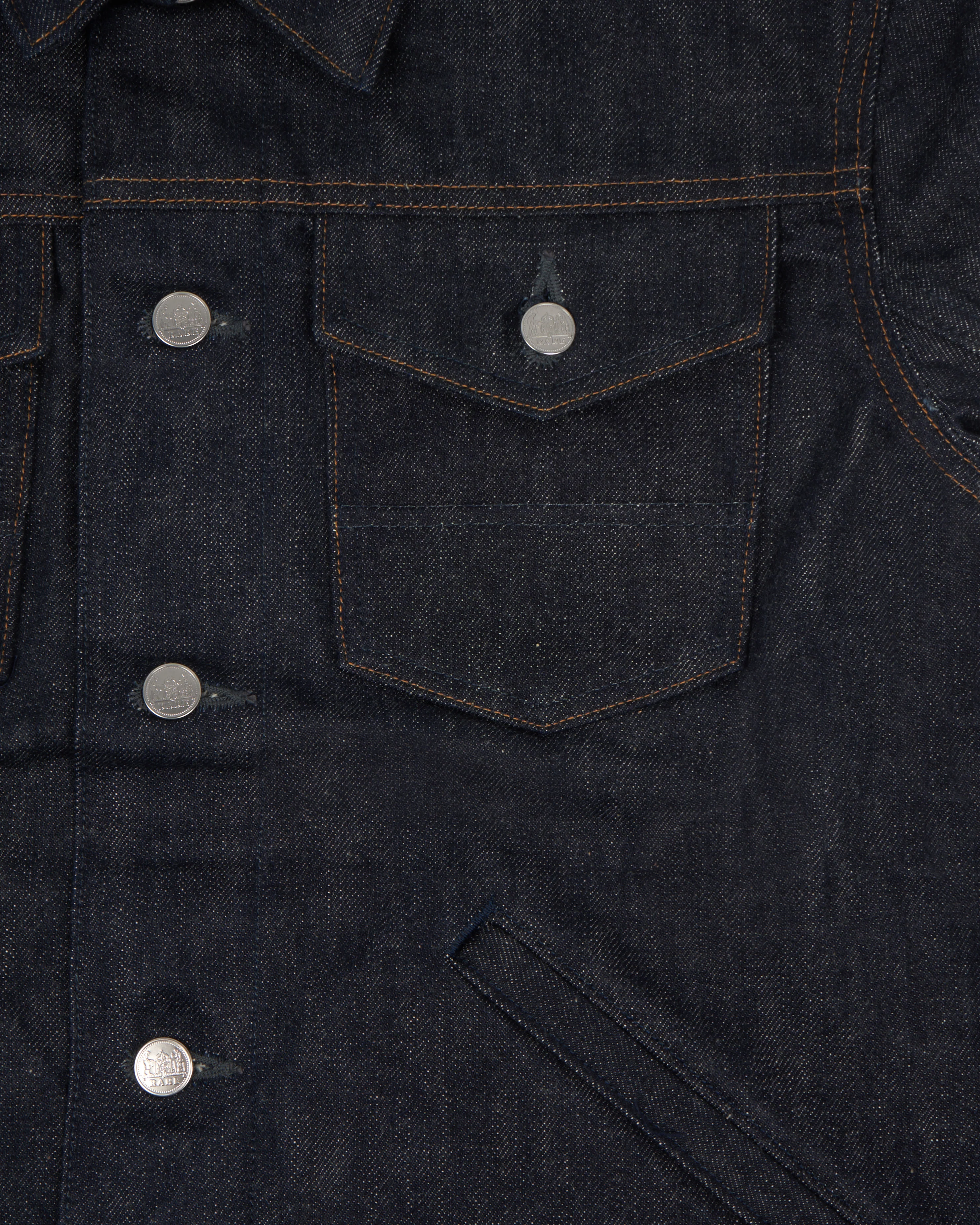 Big John RARE R609 Denim Jacket - 15.5oz Unsanforized Selvedge Denim - Image 3