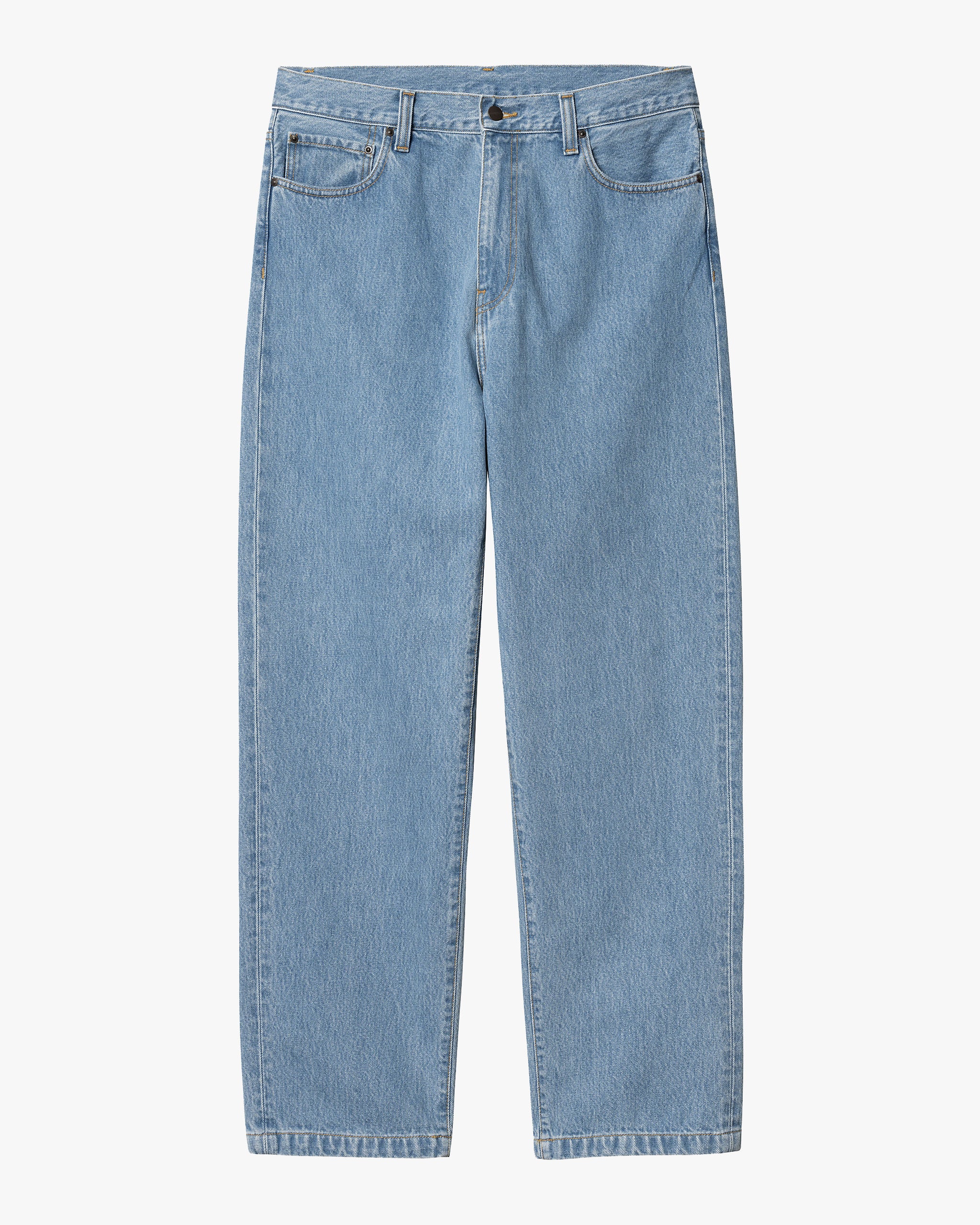 Carhartt WIP Aaron Pant Regular Tapered Mens Jeans - Blue Stone Bleached - Image 6