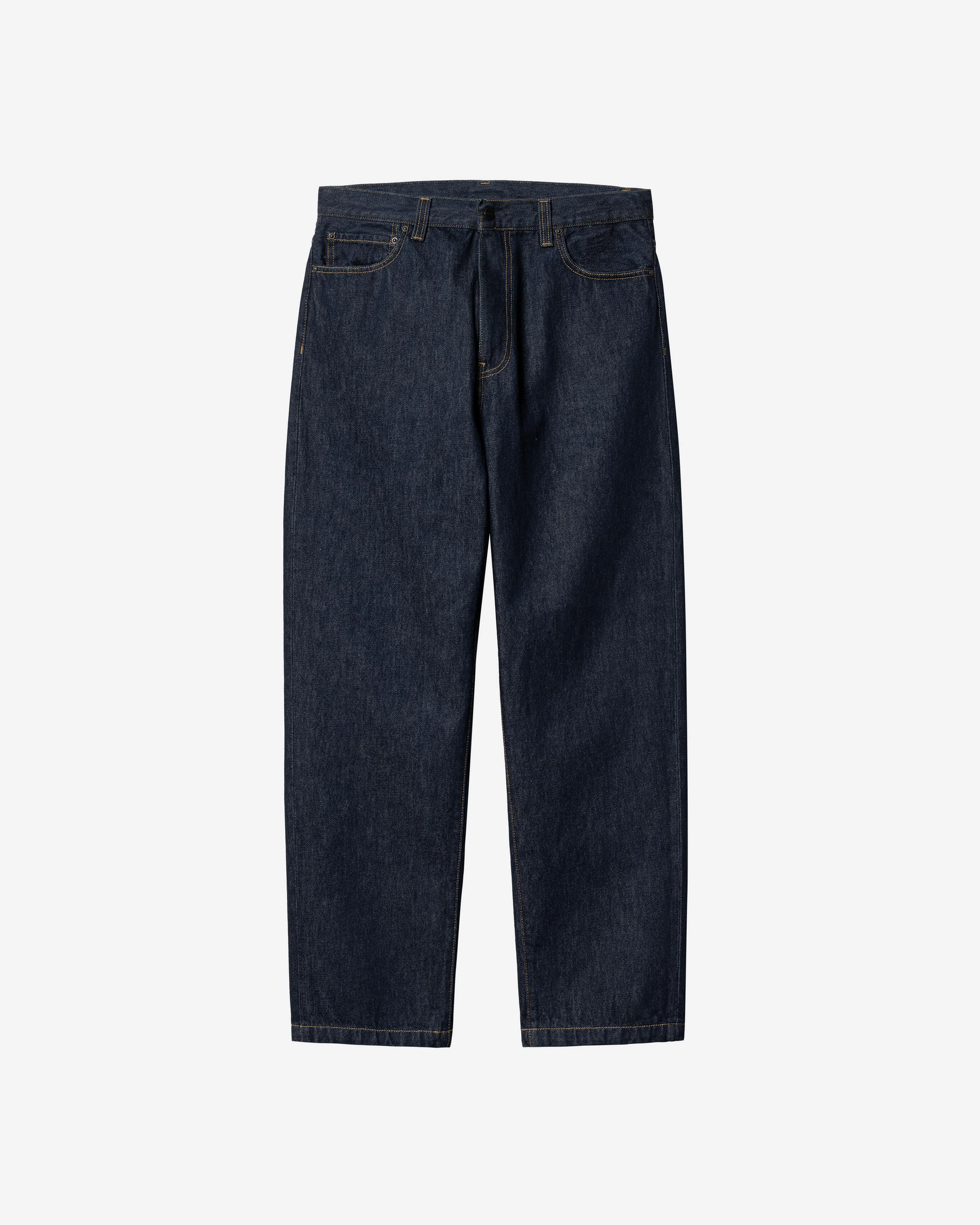 Carhartt WIP Aaron Pant Regular Tapered Mens Jeans - Blue Rinsed - Image 6