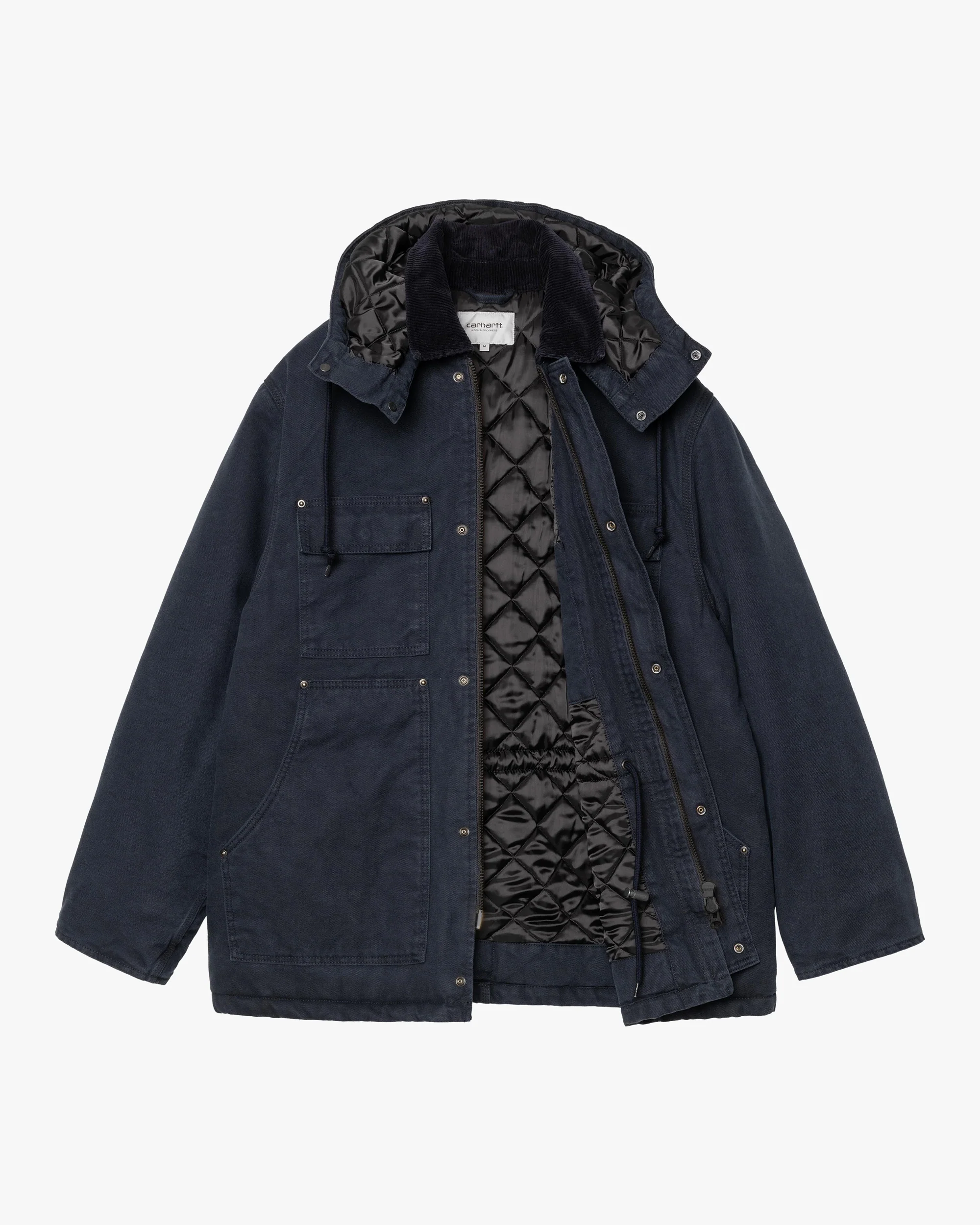 Carhartt WIP Ambel Coat - Deep Night Stone Washed - Image 2