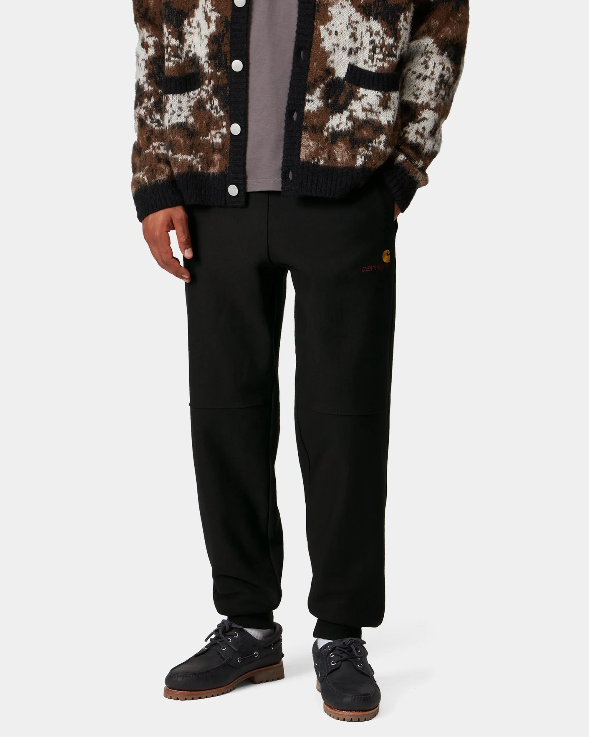 Carhartt WIP American Script Jogging Pant - Black - Image 3