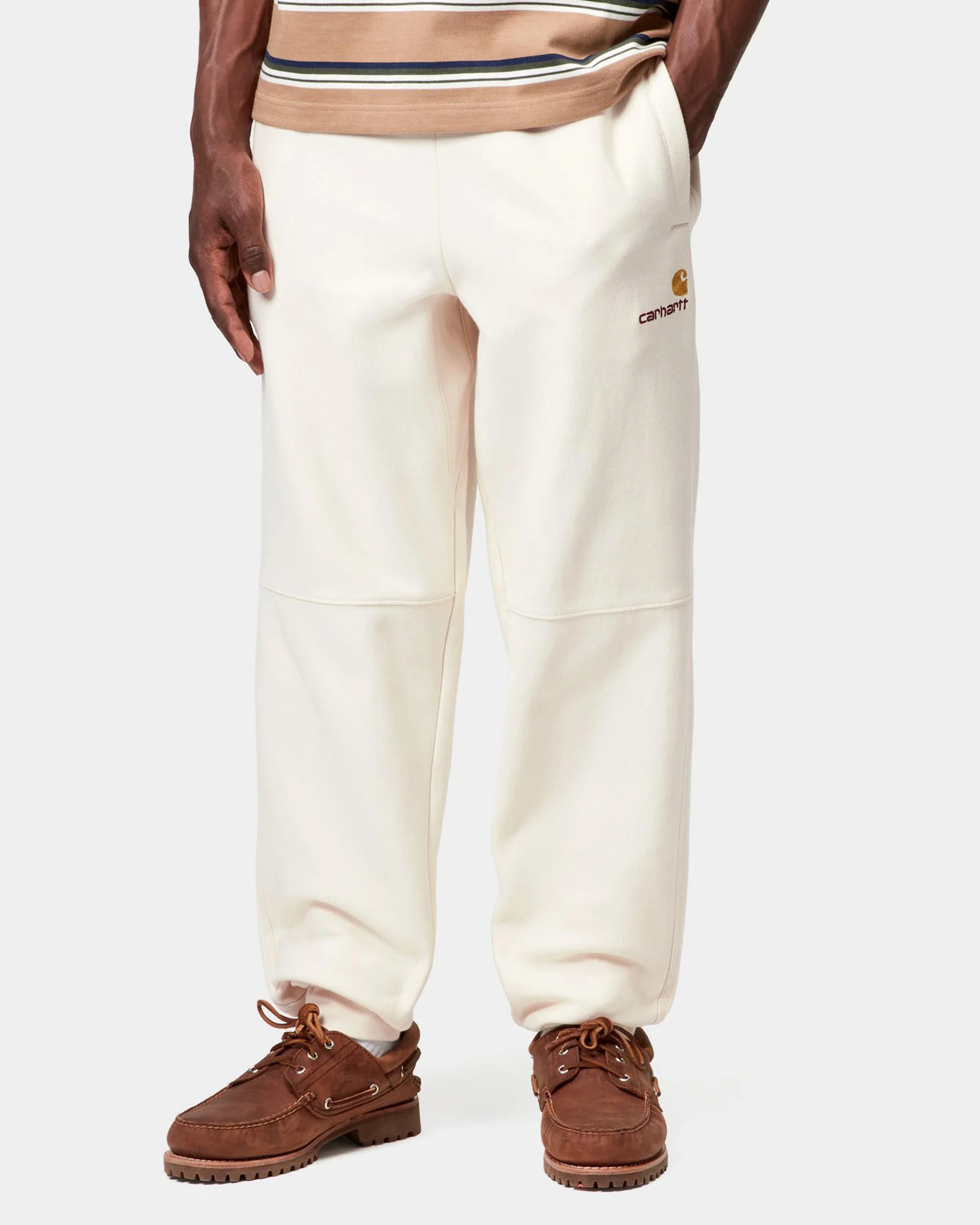Carhartt WIP American Script Jogging Pant - Natural - Image 3