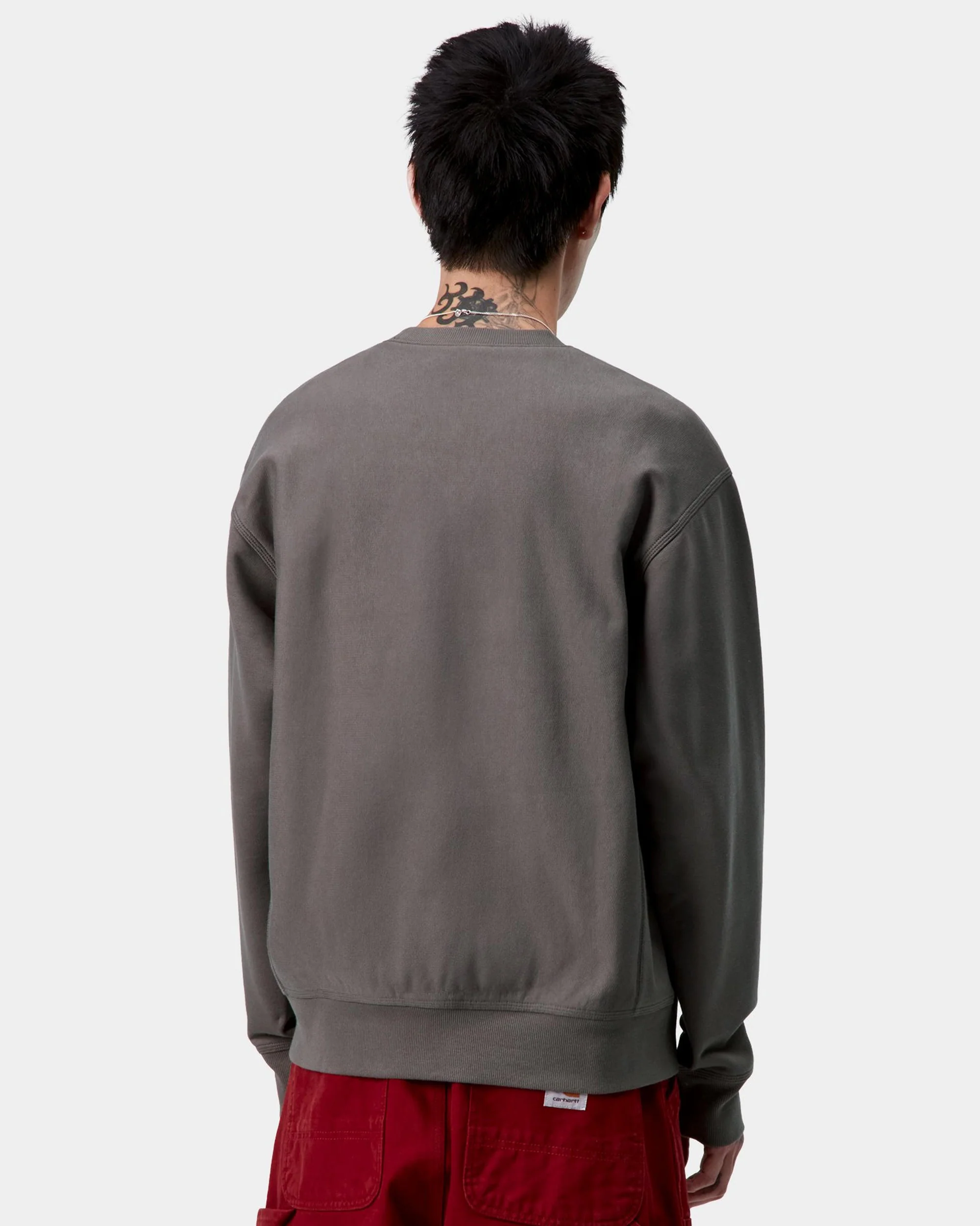 Carhartt WIP American Script Sweat - Porphyry - Image 3