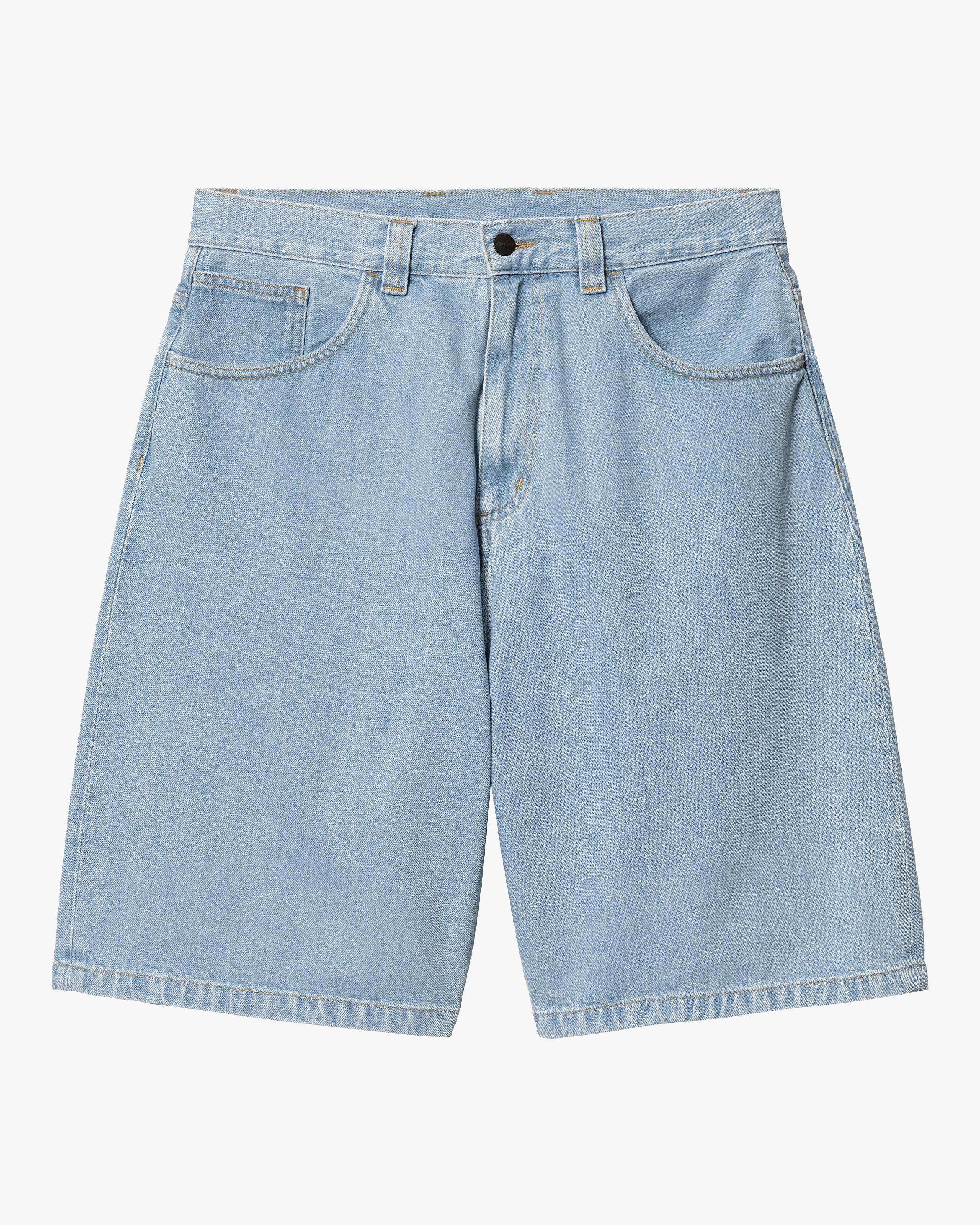 Carhartt WIP Brandon Denim Shorts - Blue Heavy Stone Bleached - Image 2