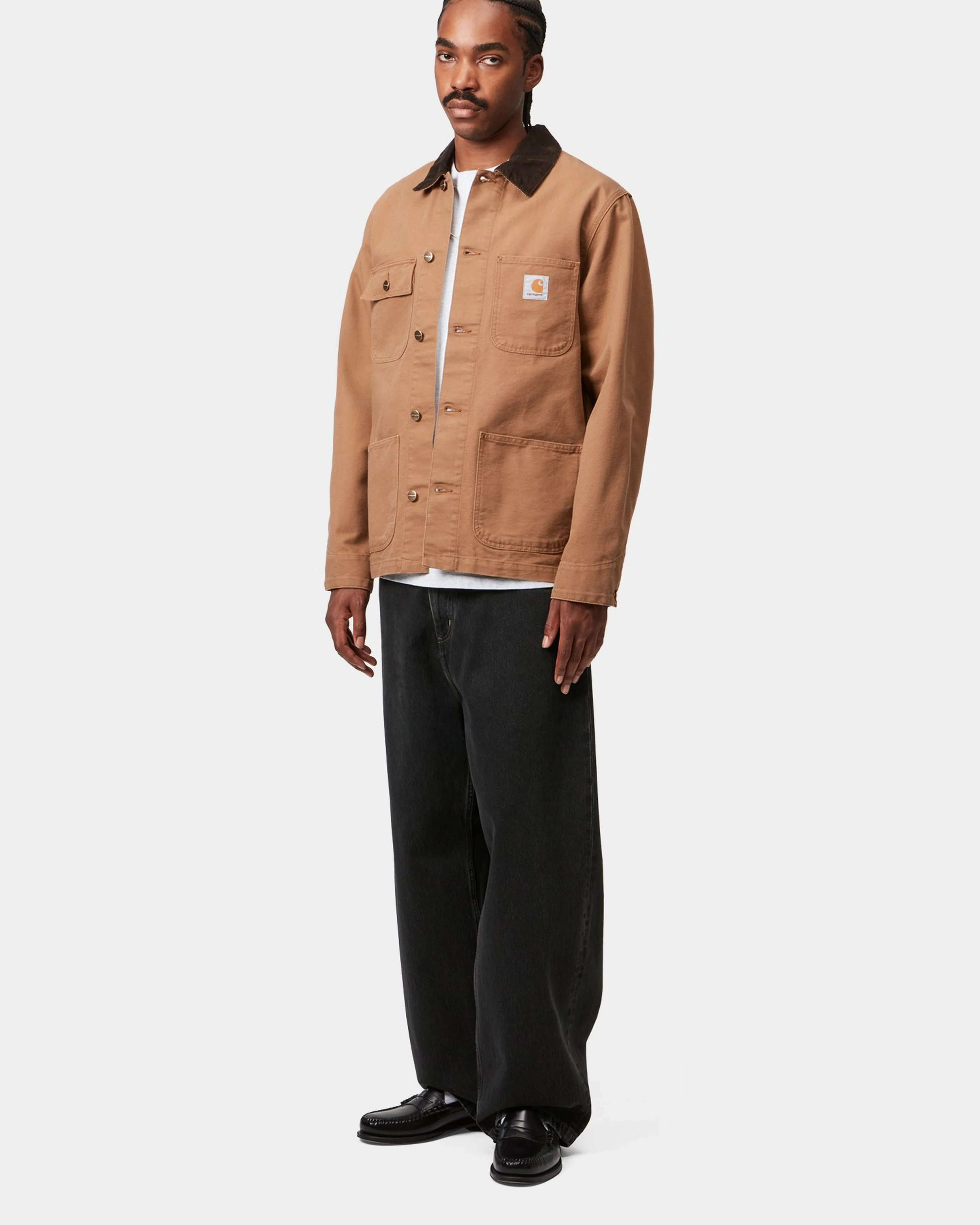 Carhartt WIP Brandon Pant Loose Straight Mens Jeans - Black Stone Washed - Image 4